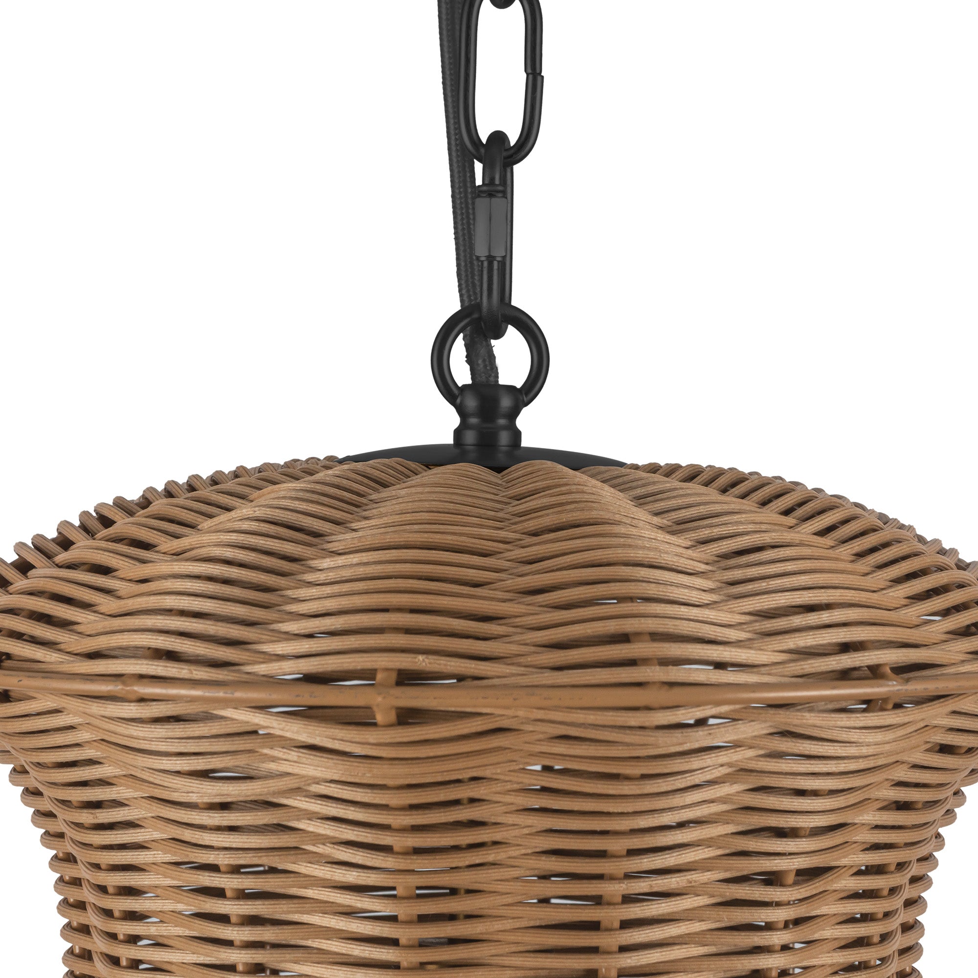 Kai 11-in Rattan Shade Socket Pendant