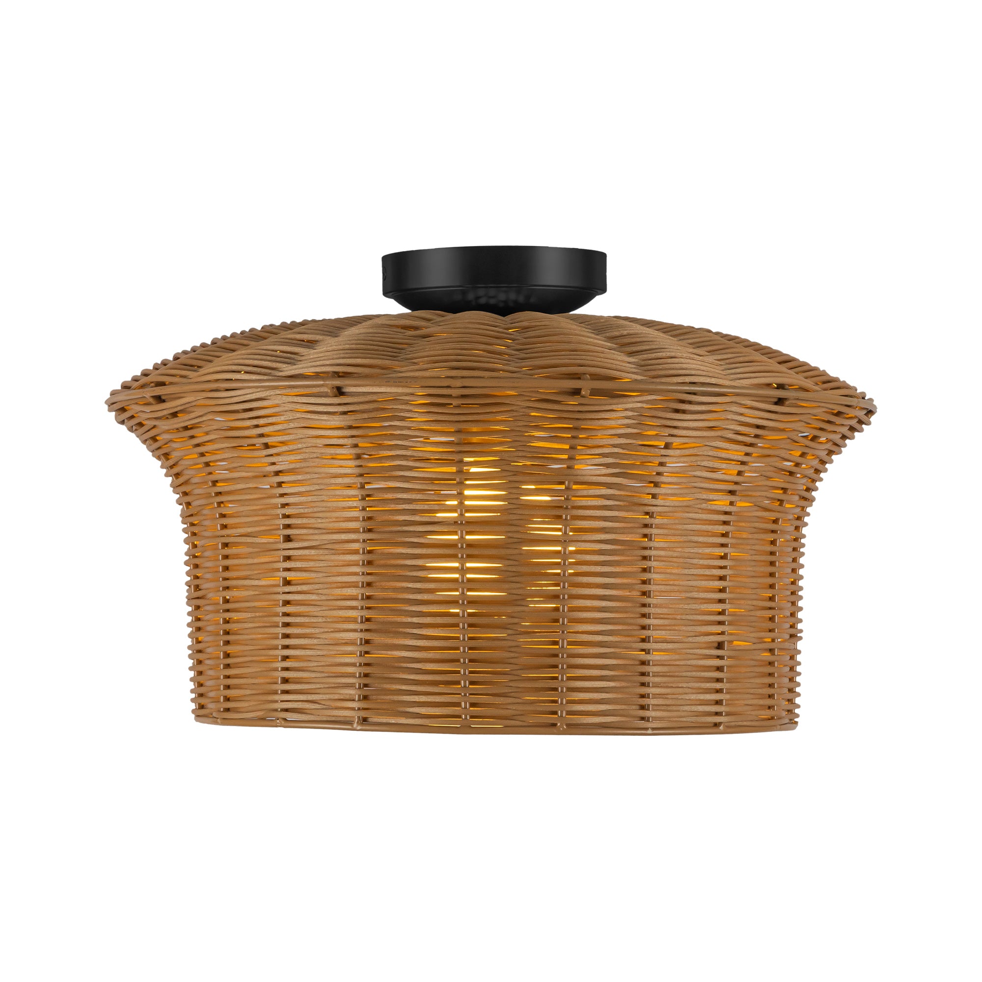 Kai 16-in Steel Semi-Flush Mount