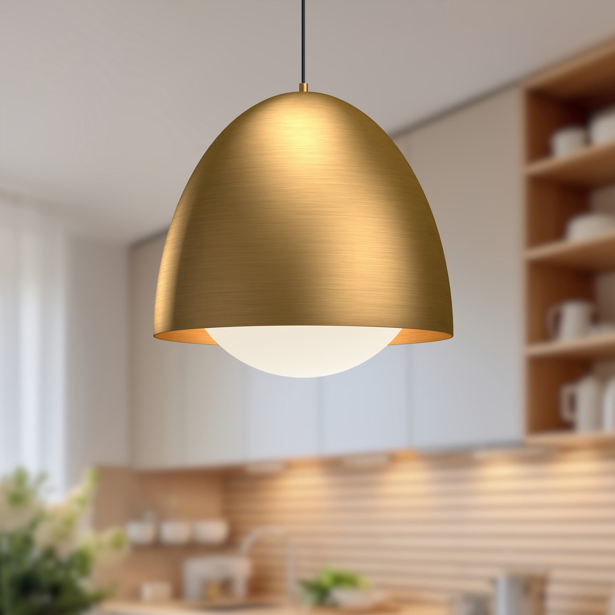 Kenji 20-in Steel Pendant