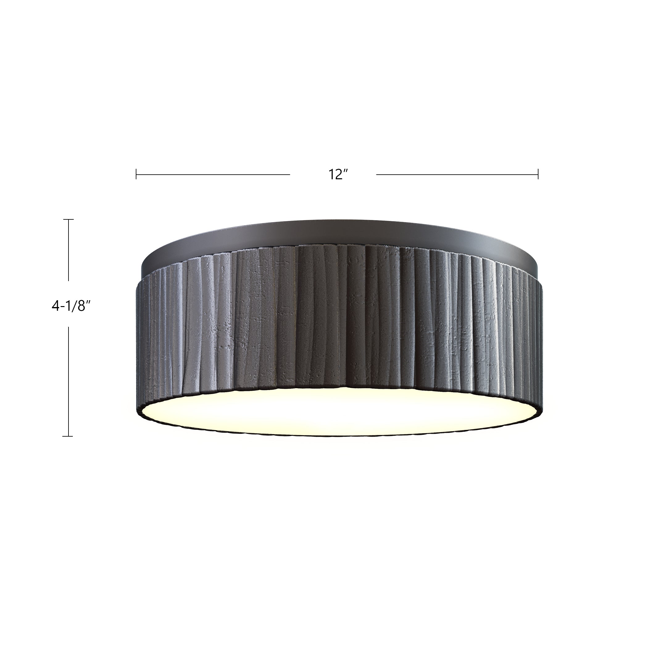 Kensington 12-in Steel Flush Mount
