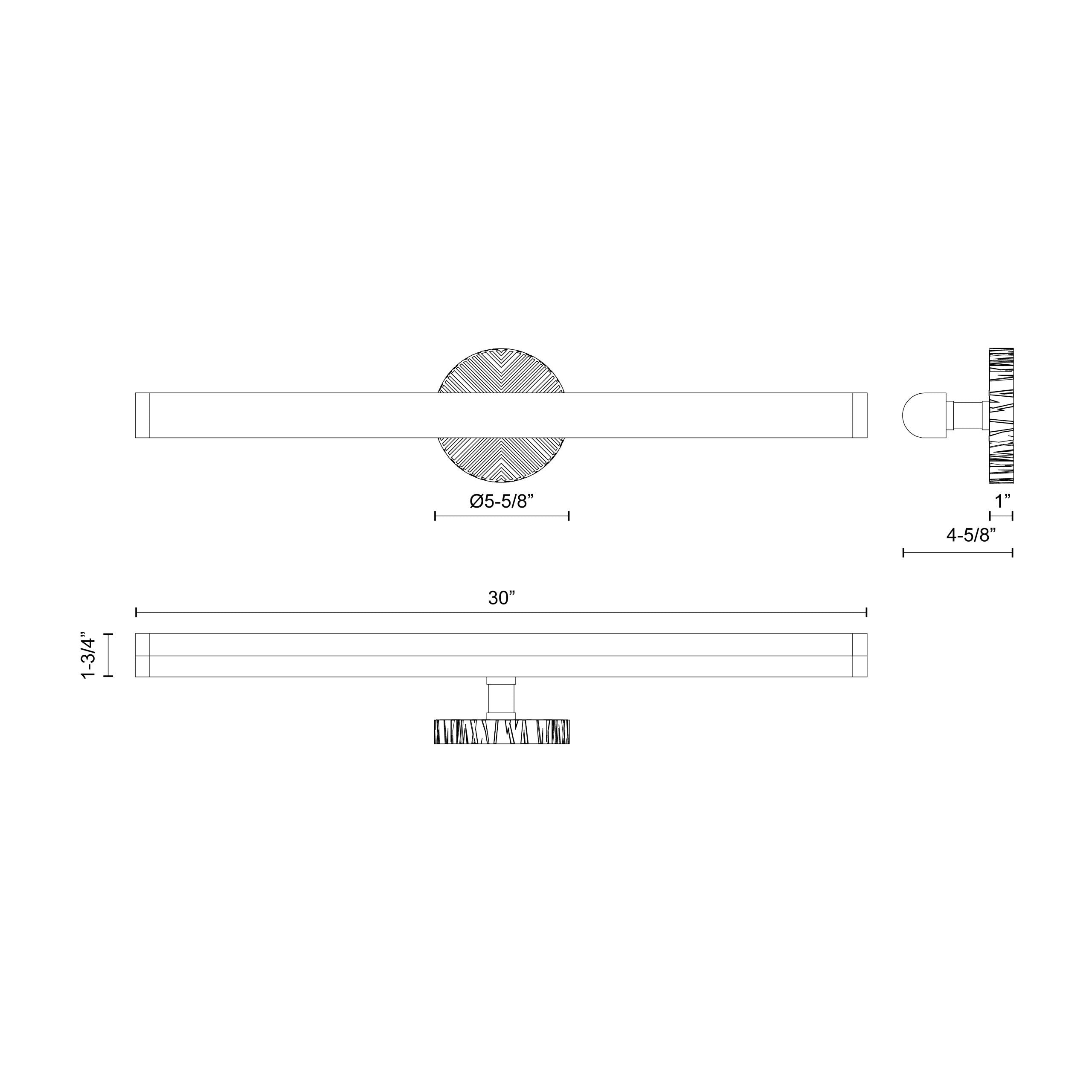 Kensington 30-in Steel Vanity Light
