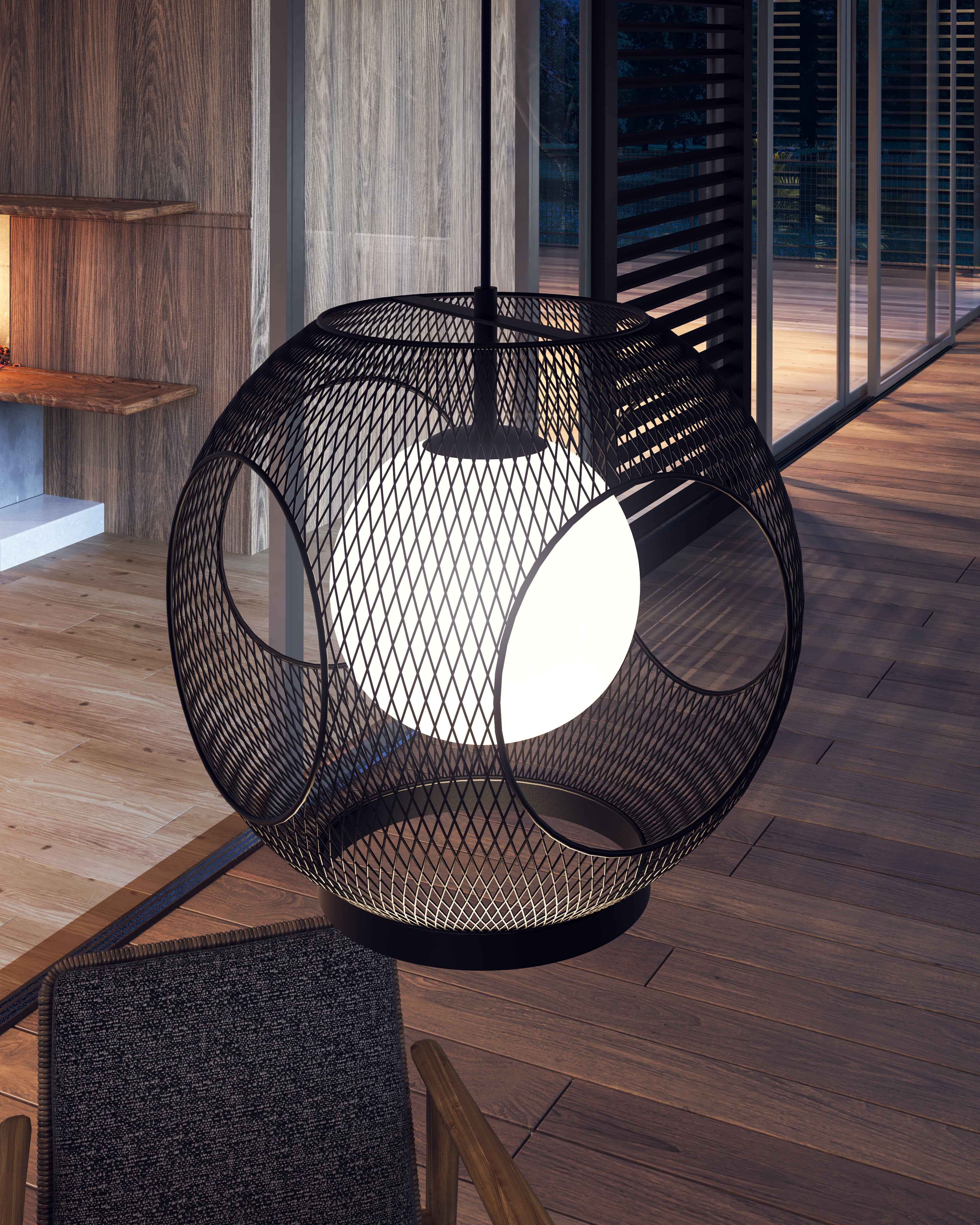 Kona 13-in Aluminum Outdoor Pendant