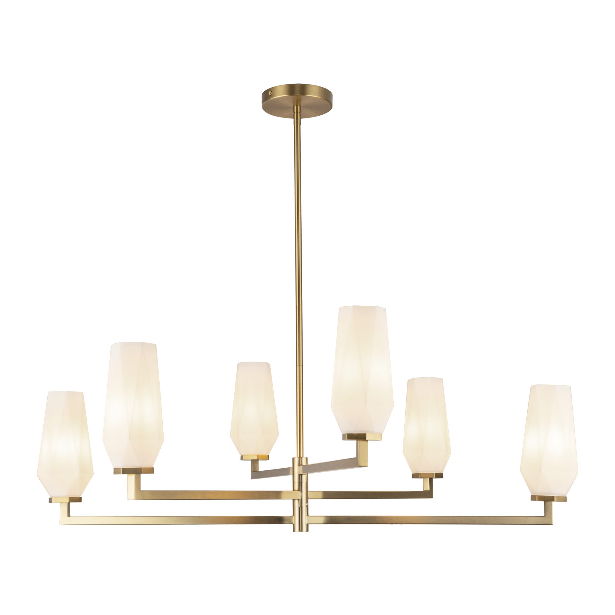 Krysta 35-in Steel Chandelier