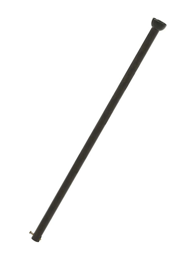 12 Inch Antique Black Fans Downrod