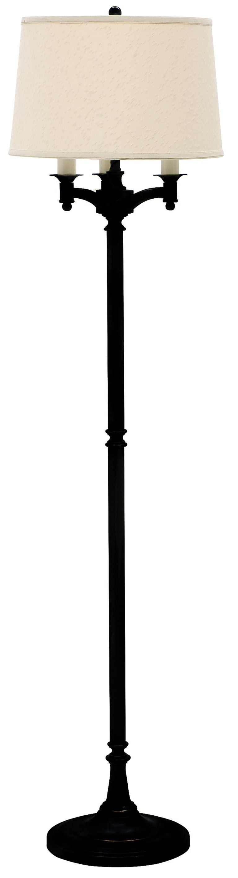 62.75-inch Lancaster Black Floor Lamp