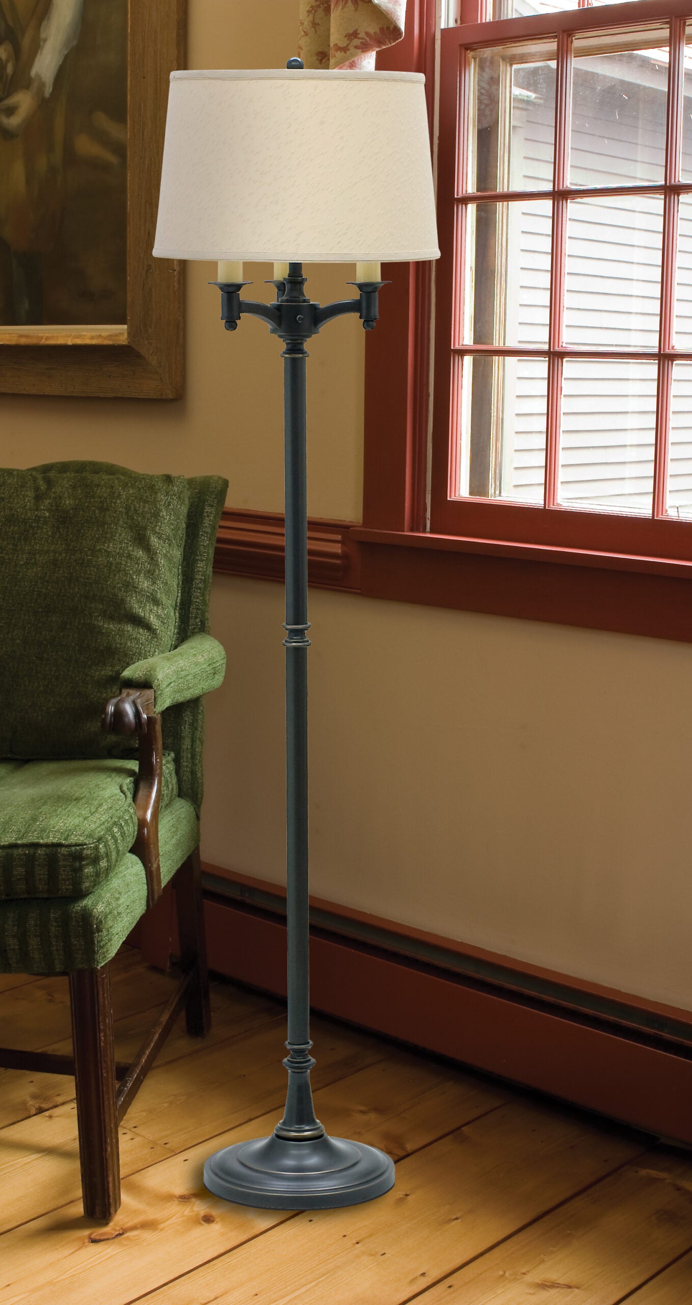 62.75-inch Lancaster Oil Rubbed Bronze Floor Lamp