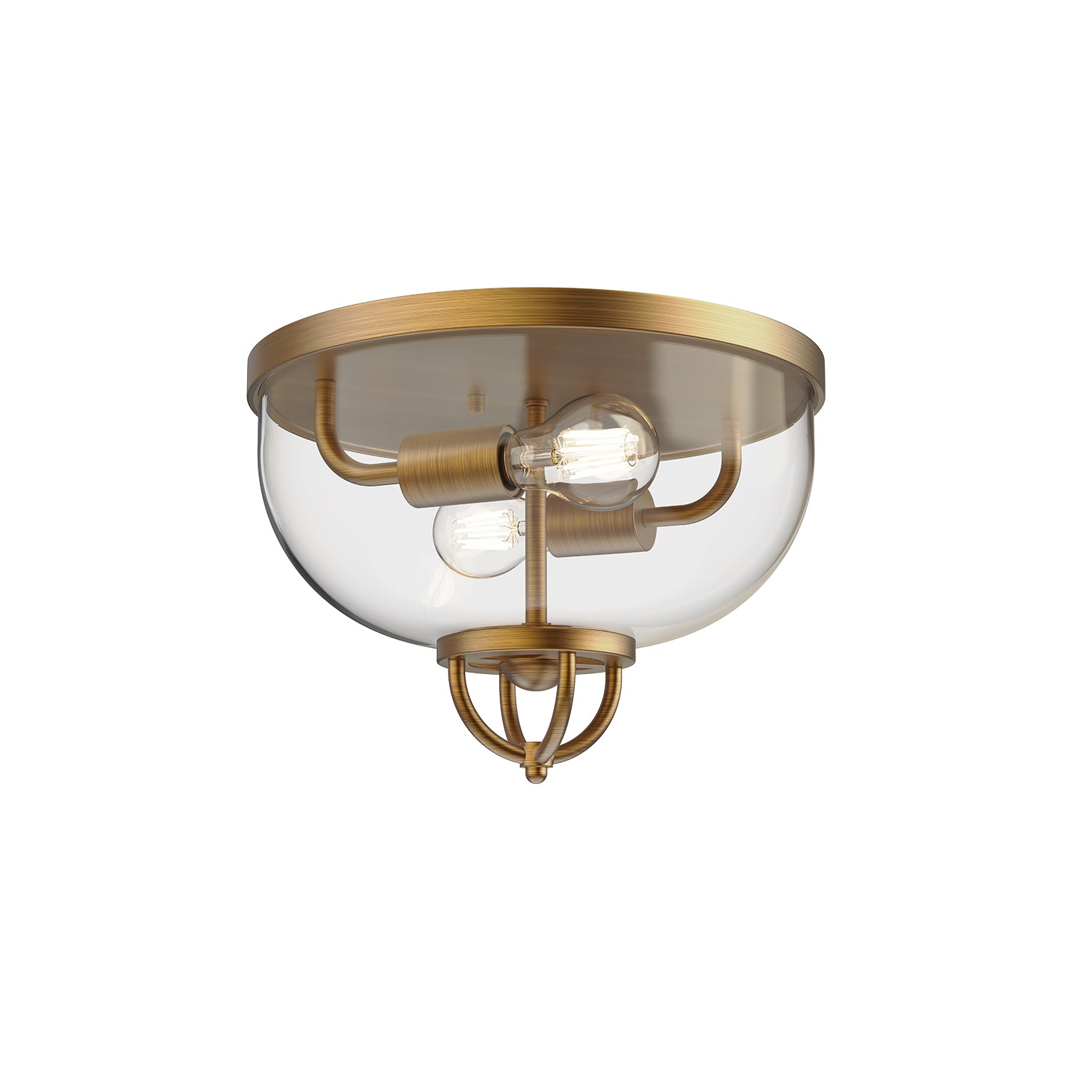 Lancaster 13-in Steel Flush Mount