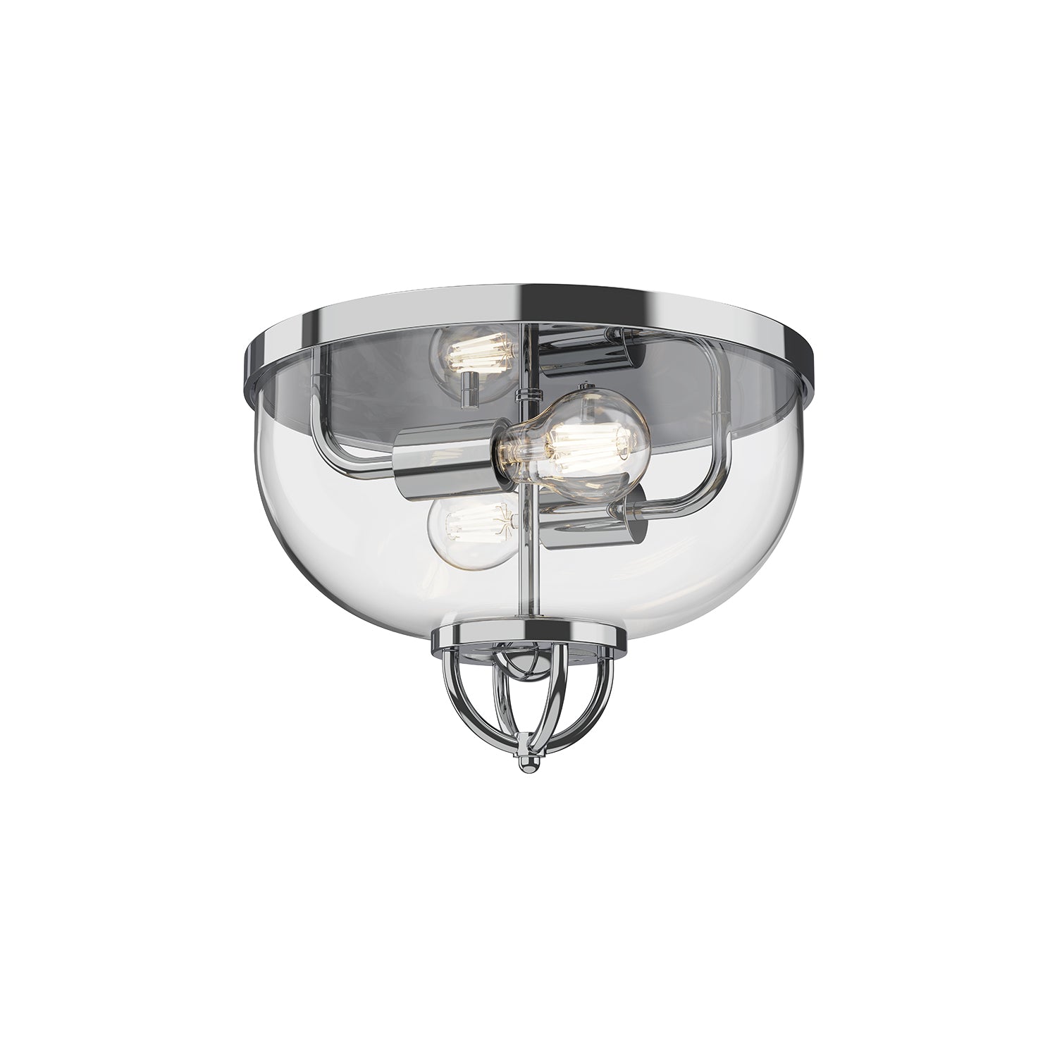 Lancaster 13-in Steel Flush Mount