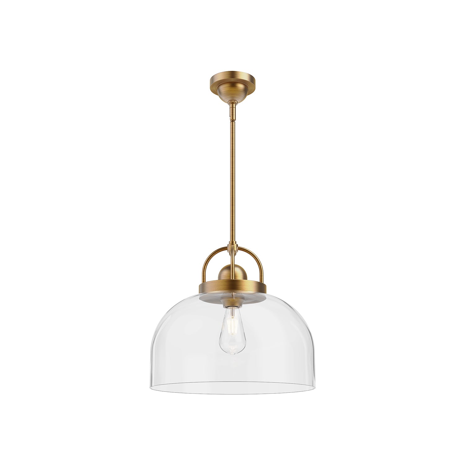 Lancaster 15-in Steel Pendant