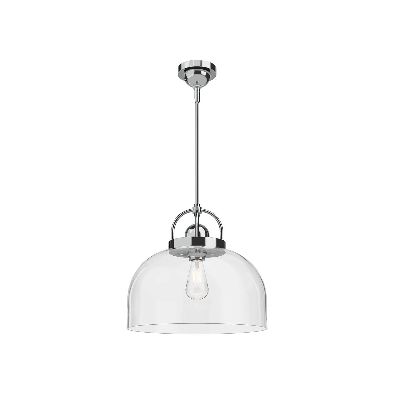 Lancaster 15-in Steel Pendant