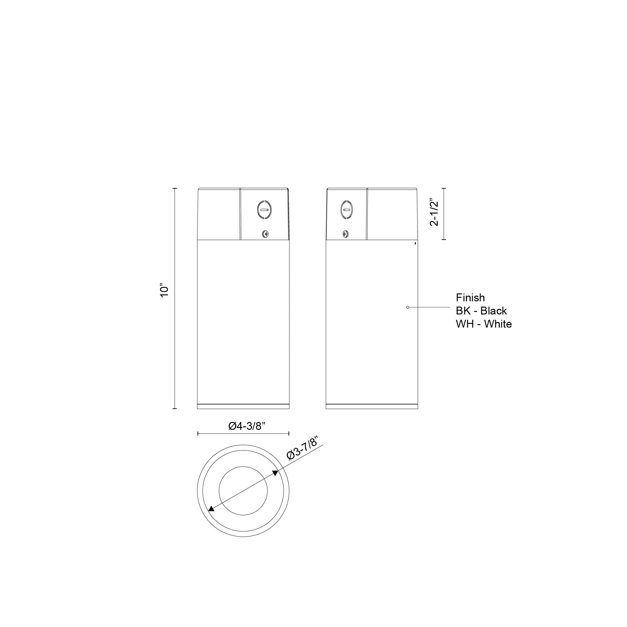 Lorna 10-in (4-in Dia.) Aluminum Flush Mount