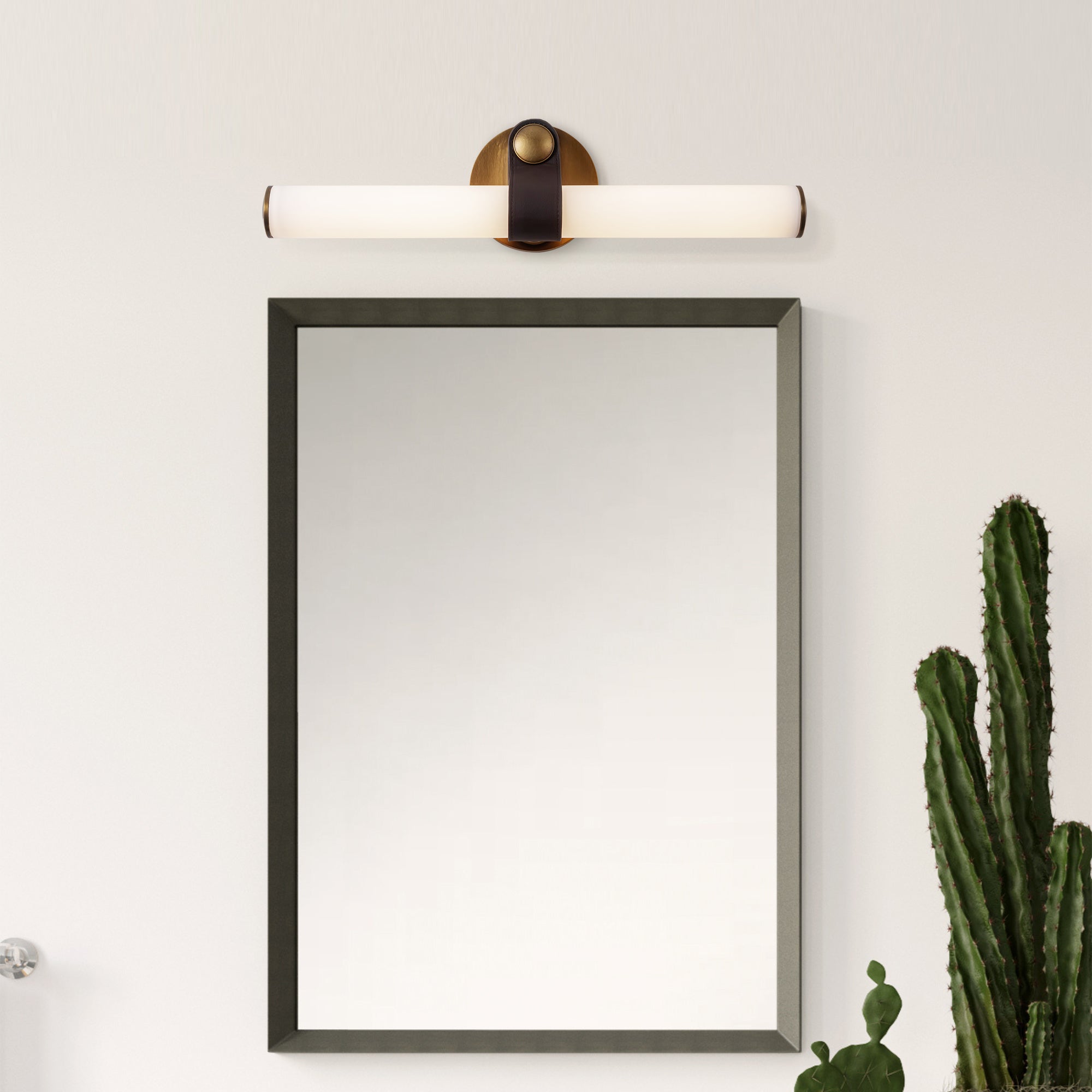 Ledger 20-in Steel Vanity Light