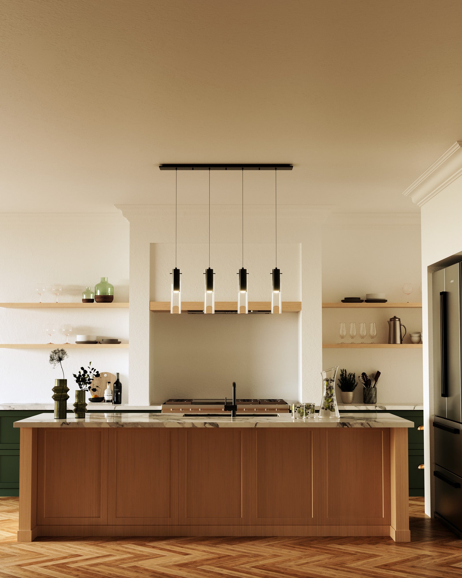 Lena 25-in Steel Multi Pendant