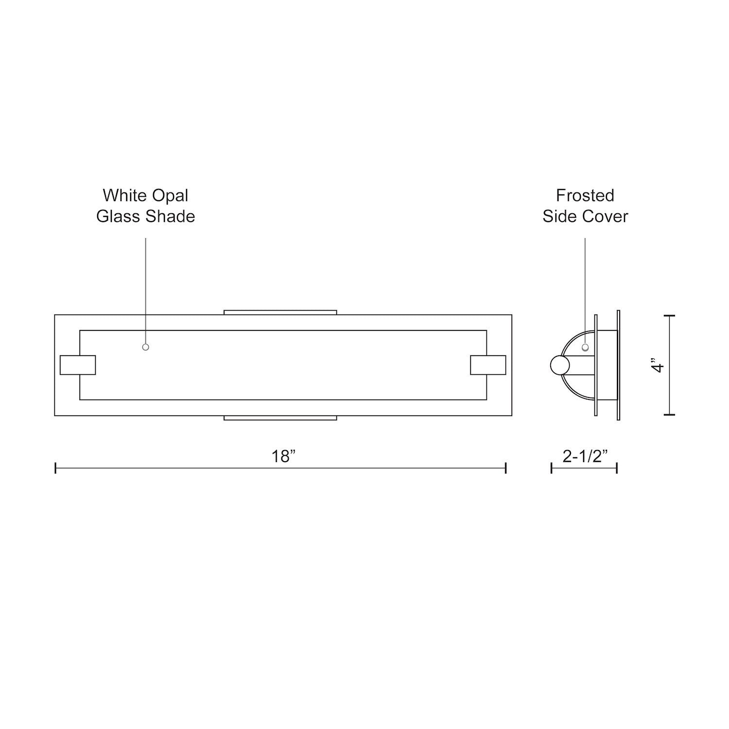 Lighthouse 18-in Aluminum Vanity Light