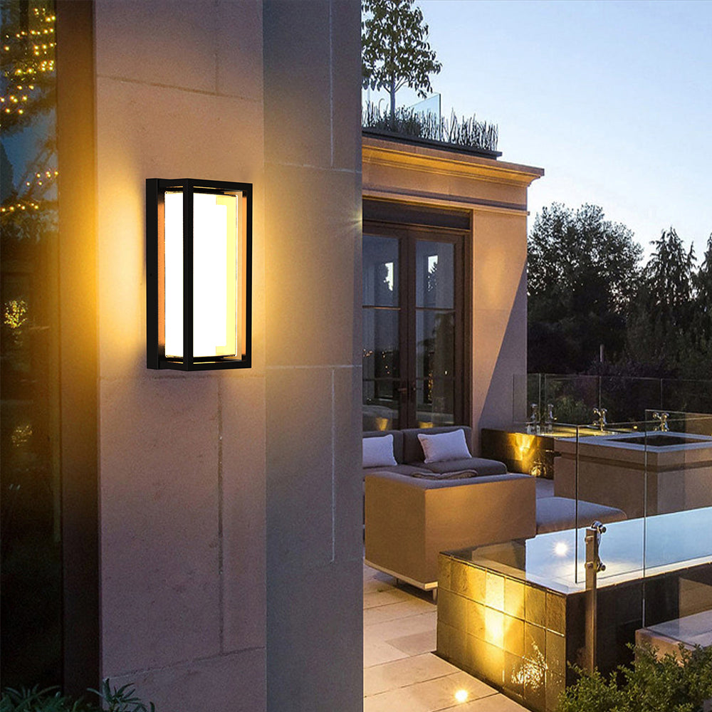 Smart LED Outdoor Wall Light 22W RGB + CCT WiFi App Control