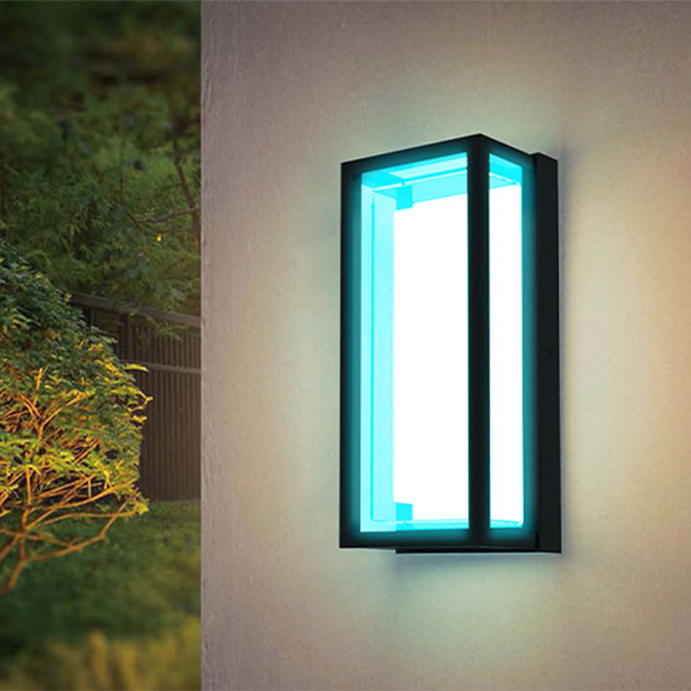 Smart LED Outdoor Wall Light 22W RGB + CCT WiFi App Control