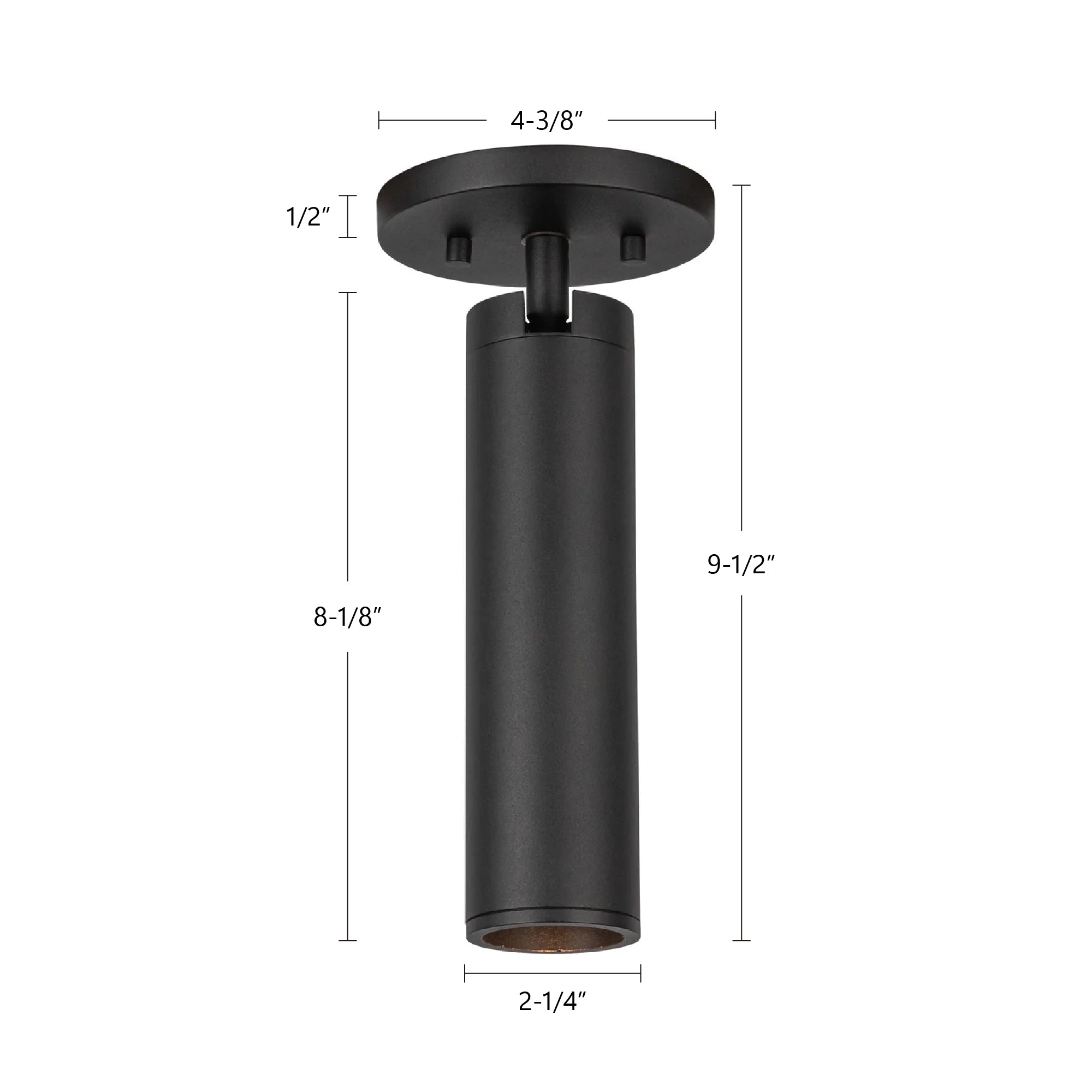 Lorna 9-in Aluminum Adjustable LED Ceiling Mount