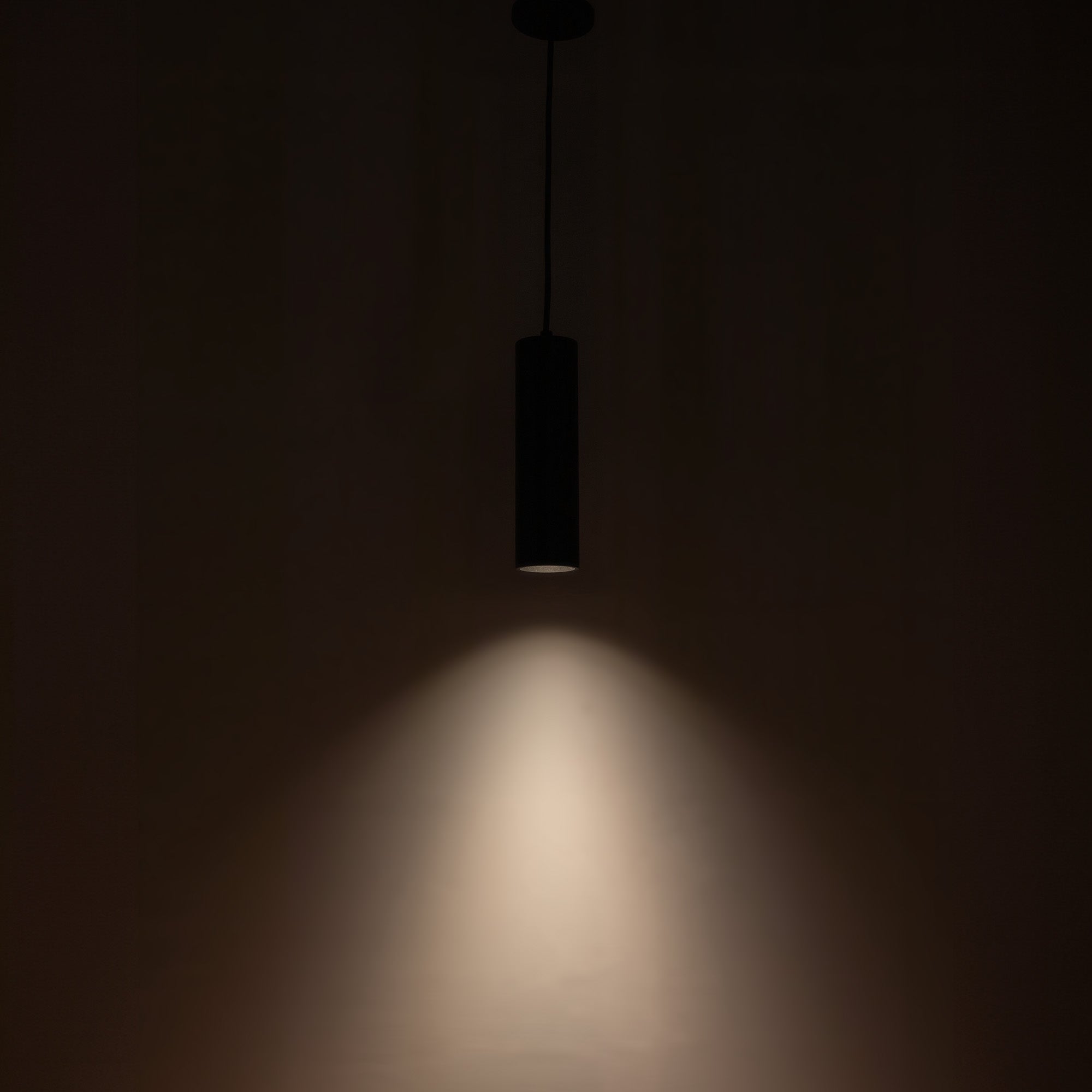Lorna 12-in Slim Cylinder Damp-Rated LED Pendant (3-in Dia.)