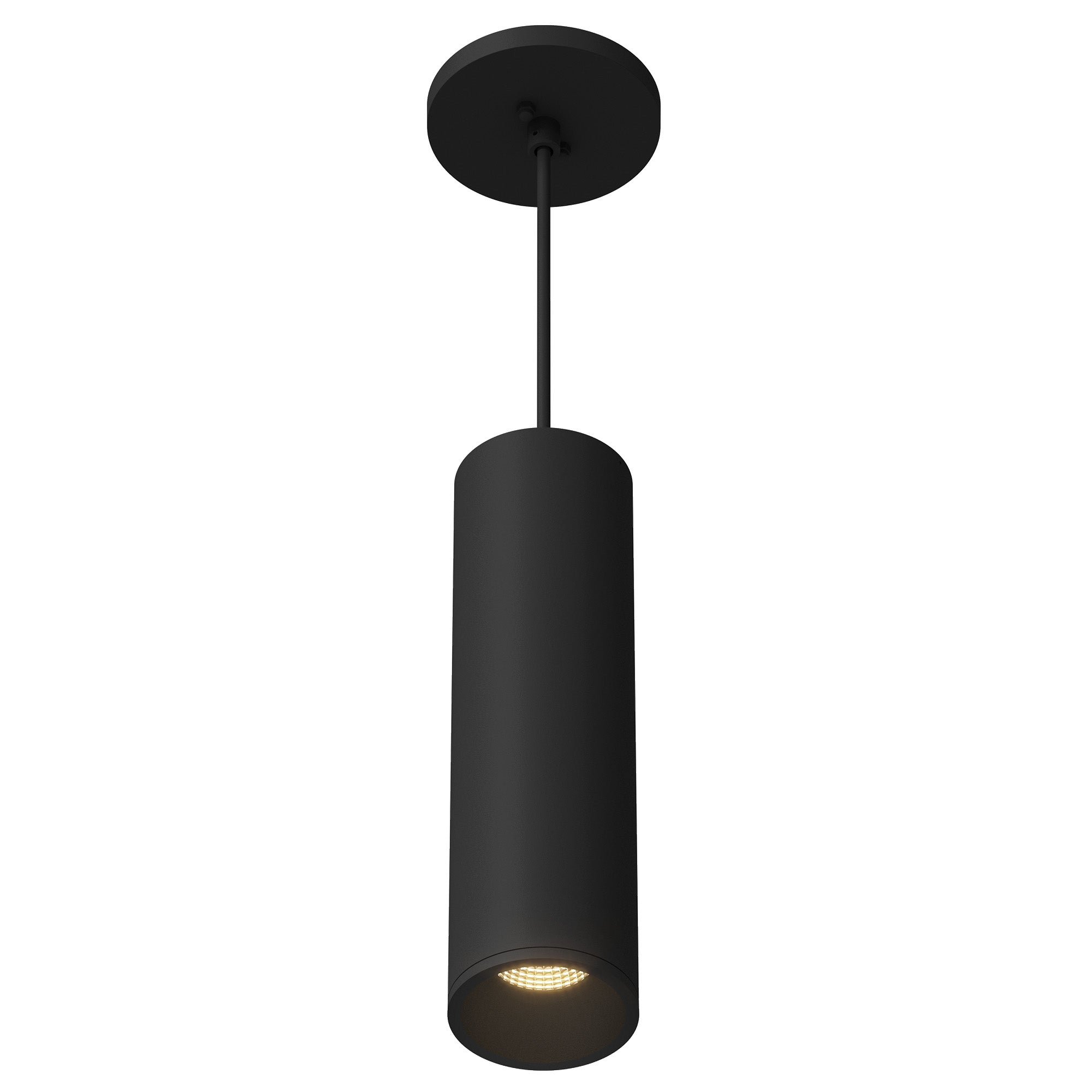 Lorna 12-in Slim Cylinder Damp-Rated LED Pendant (3-in Dia.)