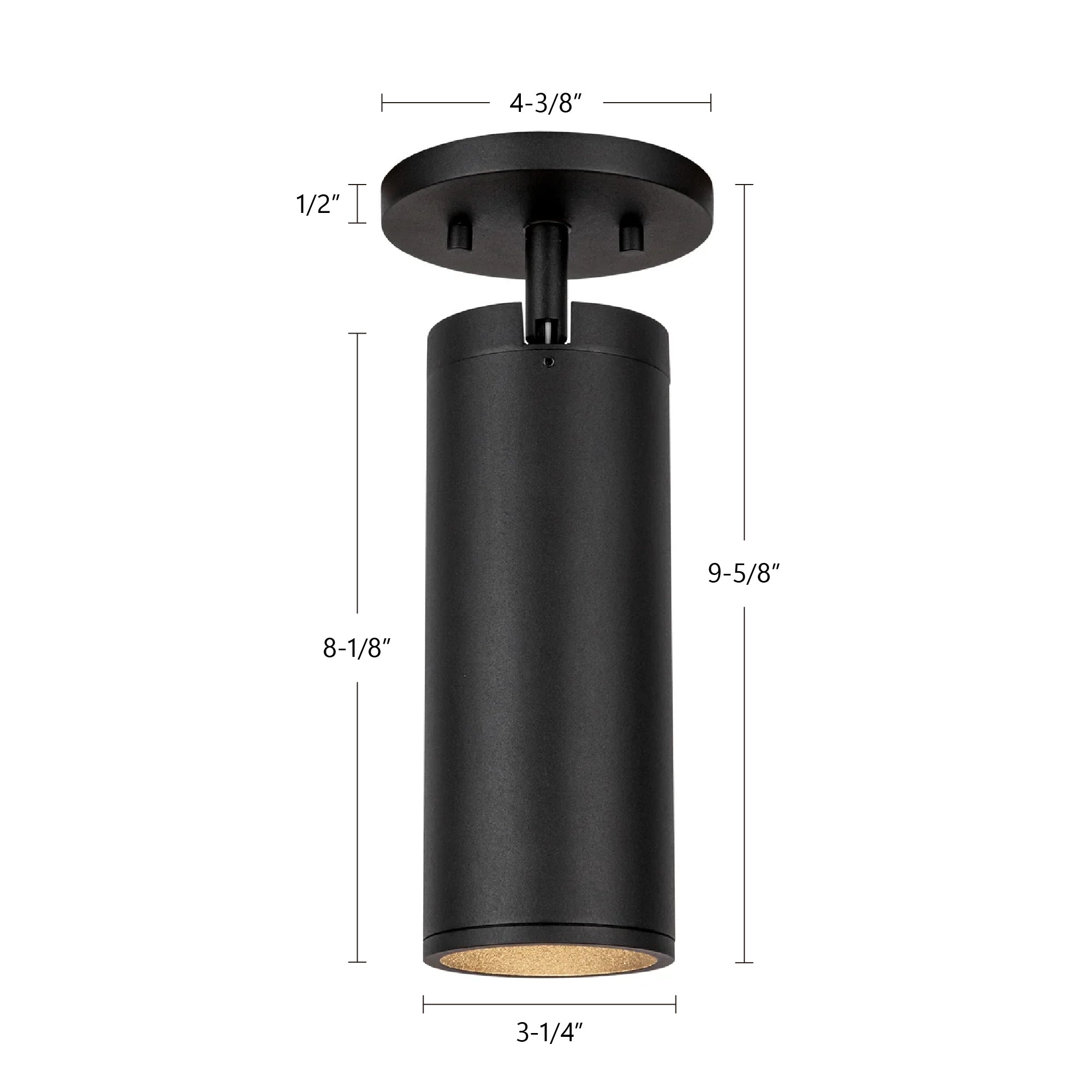 Lorna 9-in Aluminum Adjustable Ceiling Mount