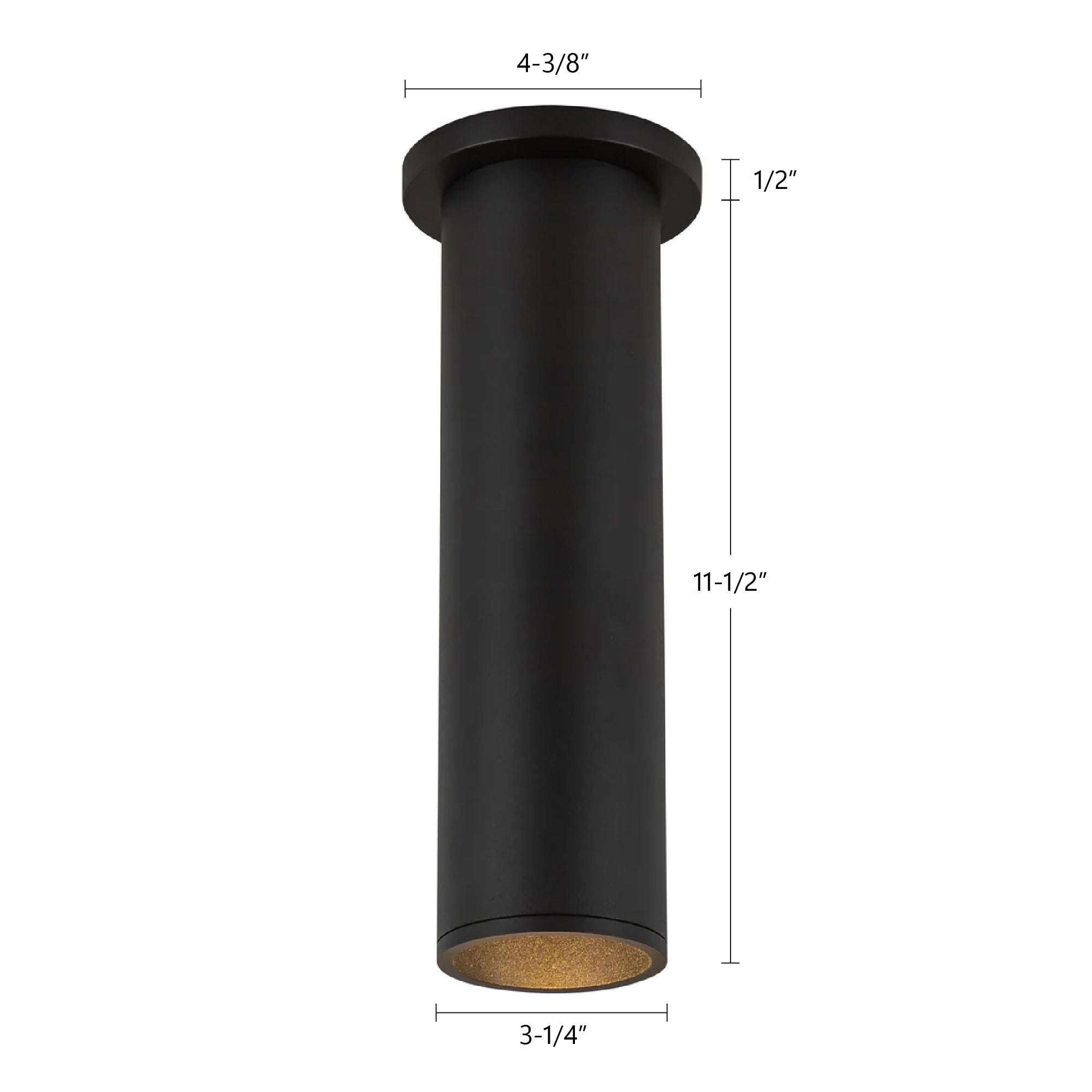 Lorna 12-in (3-in Dia.) Aluminum Flush Mount