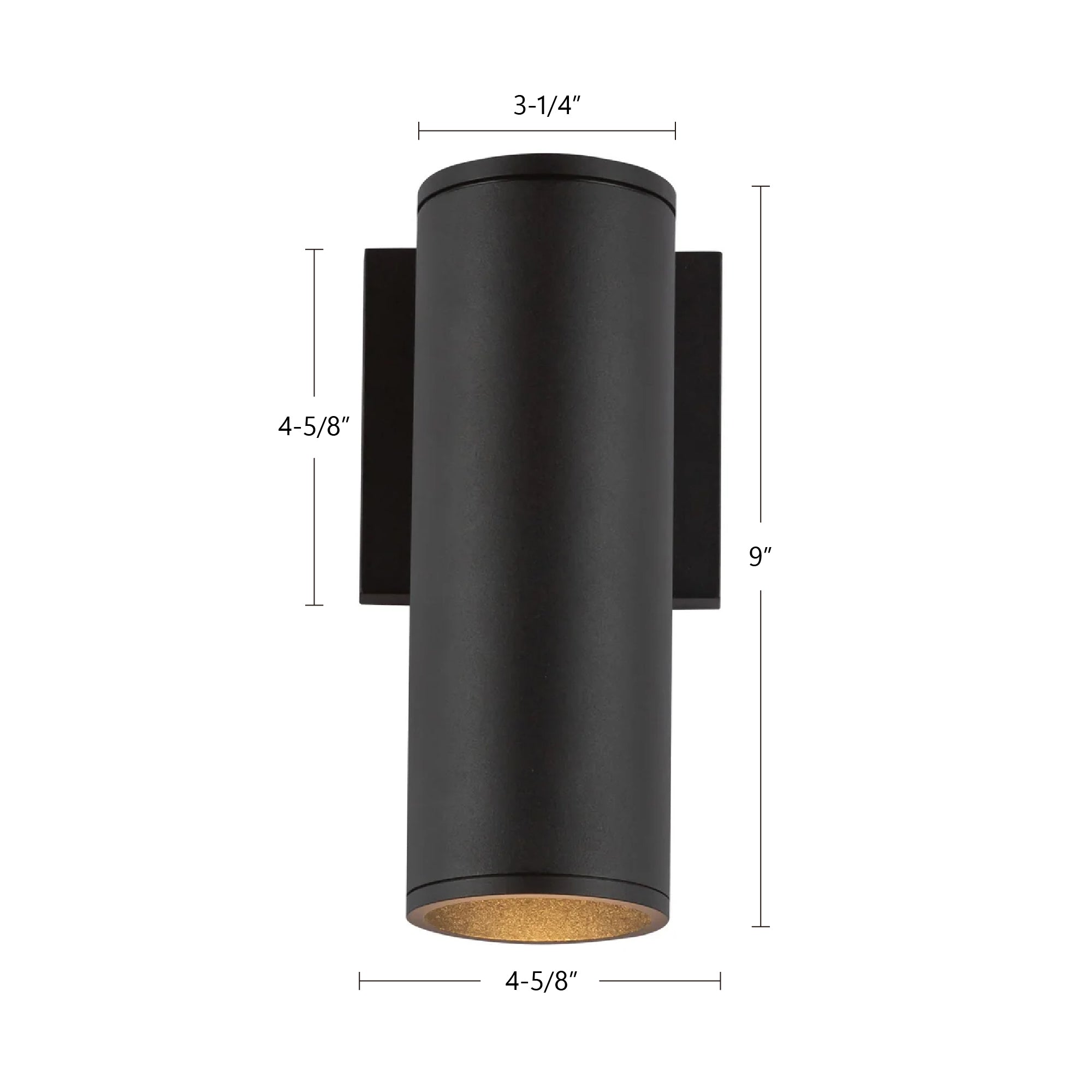 Lorna 9-in (3-in Dia.) Aluminum Outdoor Wall Sconce