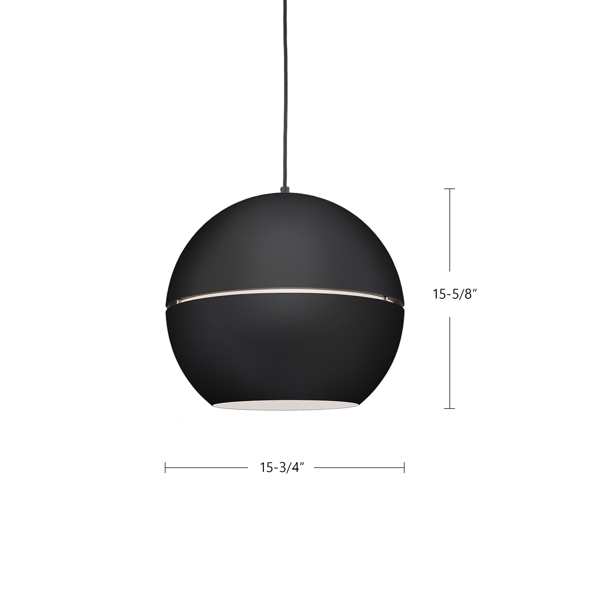 Lucas 16-in Aluminum Pendant