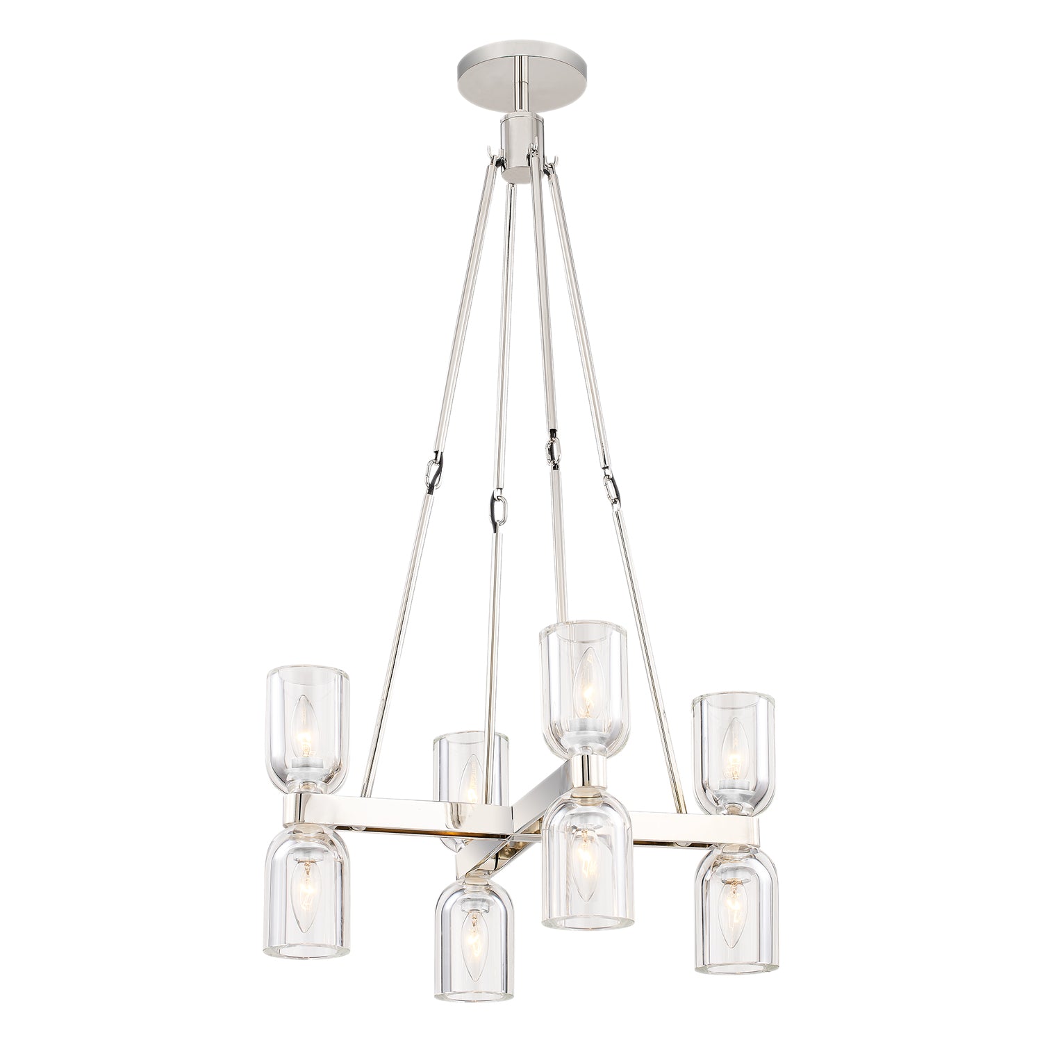 Lucian 22-in Steel Chandelier