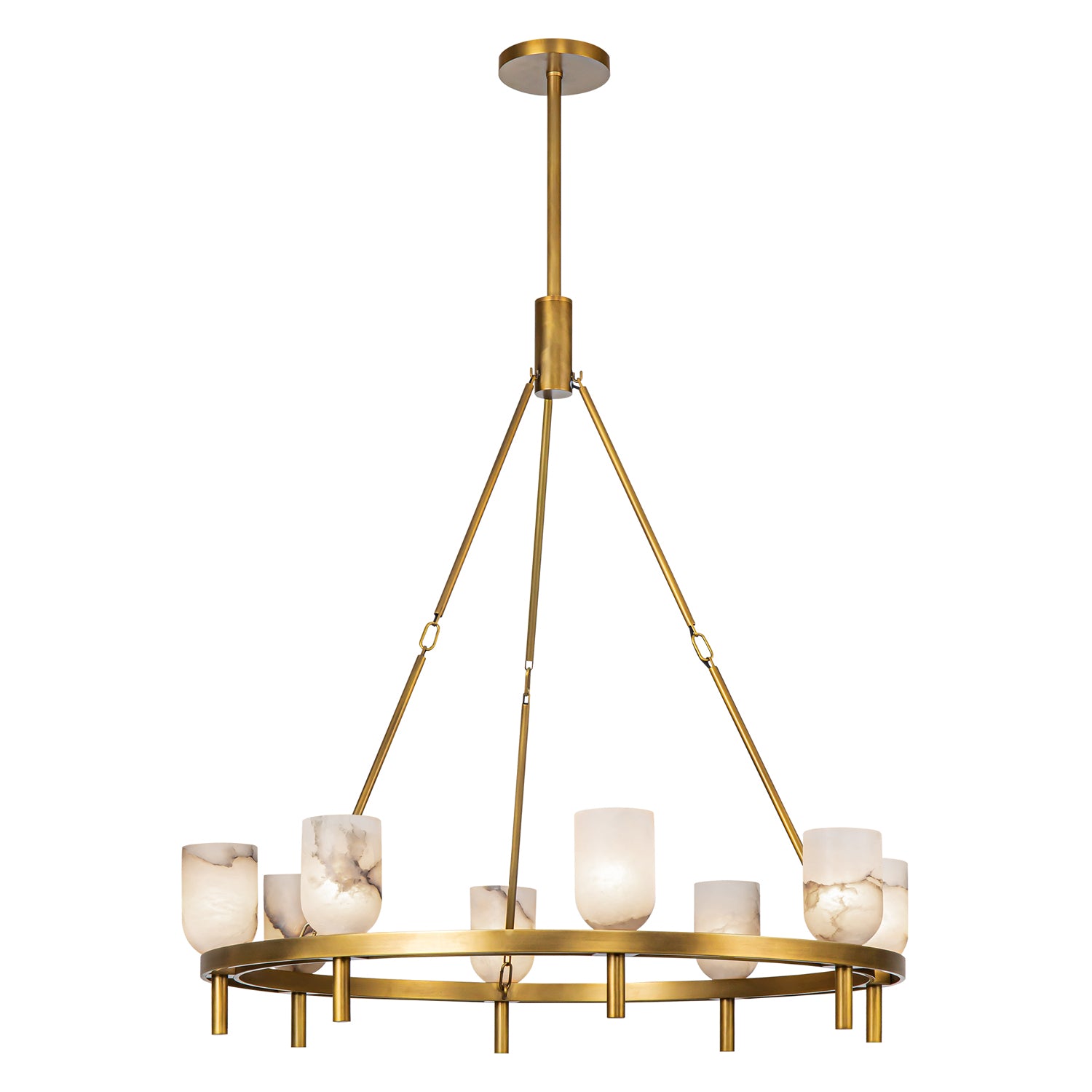 Lucian 36-in Steel Chandelier
