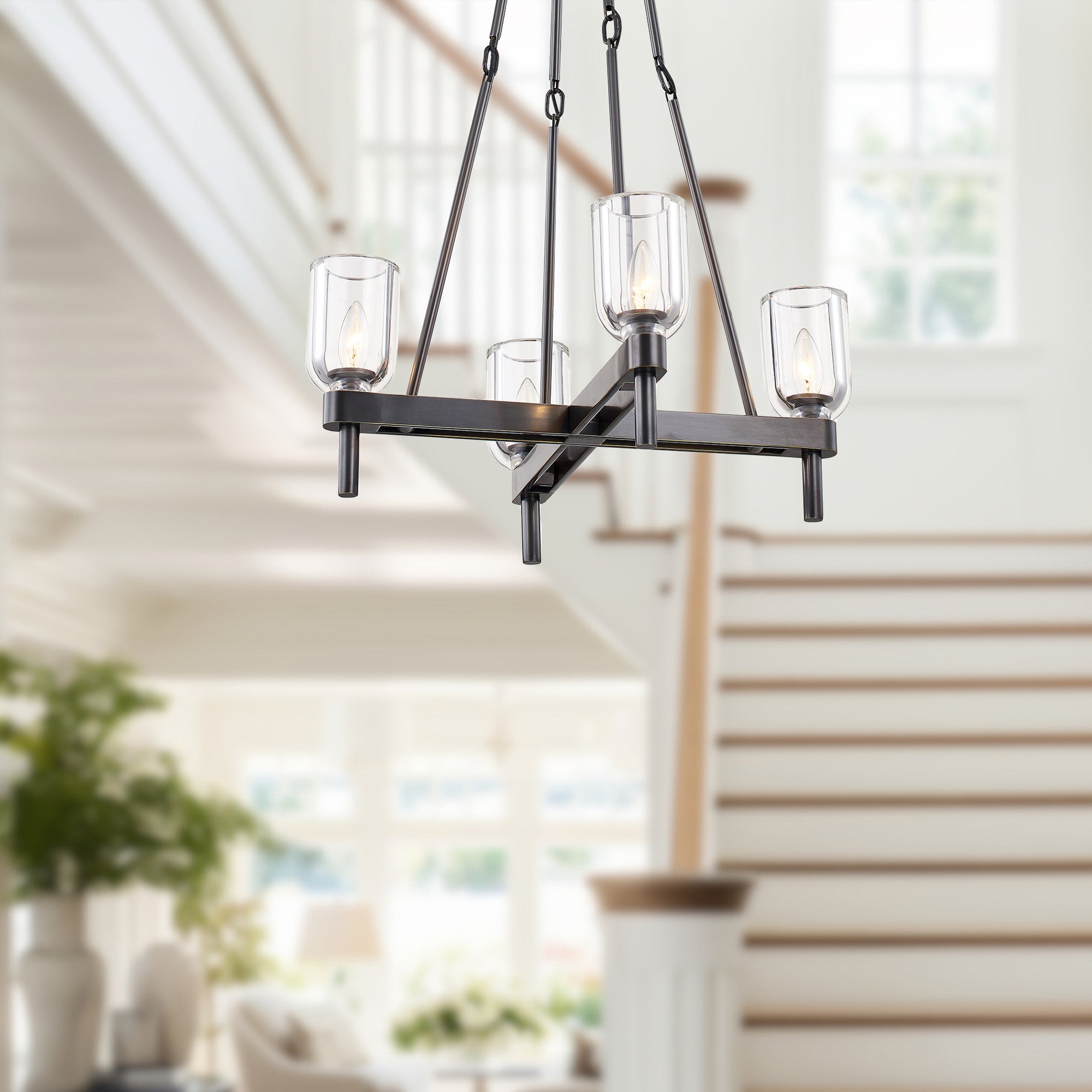 Lucian 22-in Steel Pendant