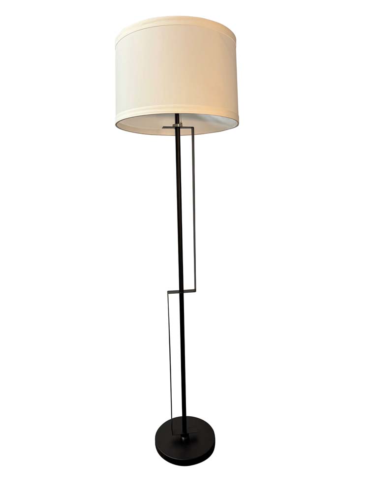 65-inch Lyndon Black Heritage Gold Floor Lamp