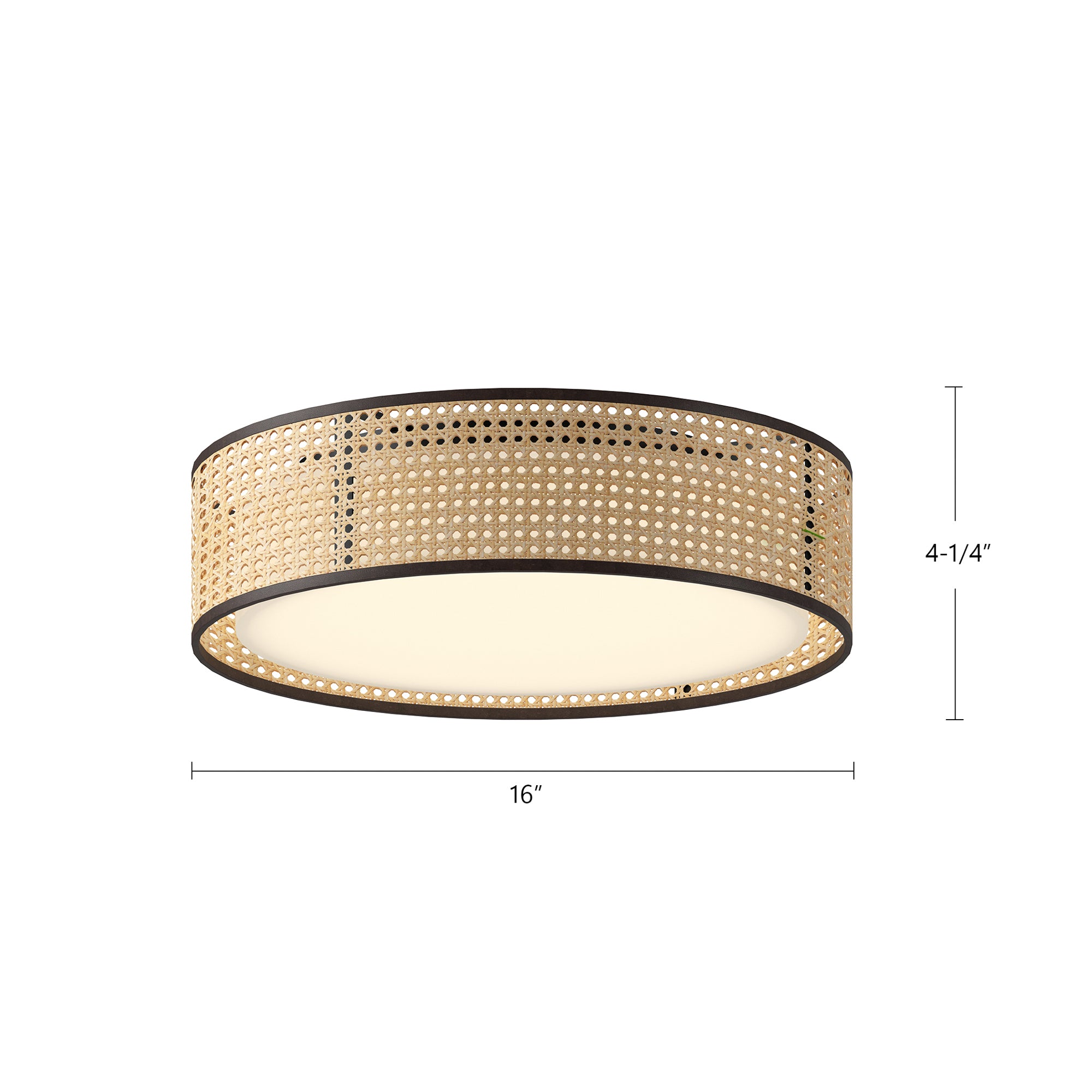 Lyla 16-in Steel Flush Mount