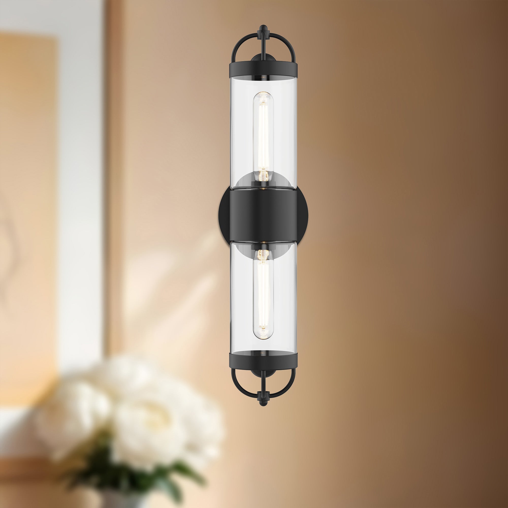 Lancaster 5-in 2 Lights Steel Vanity Light