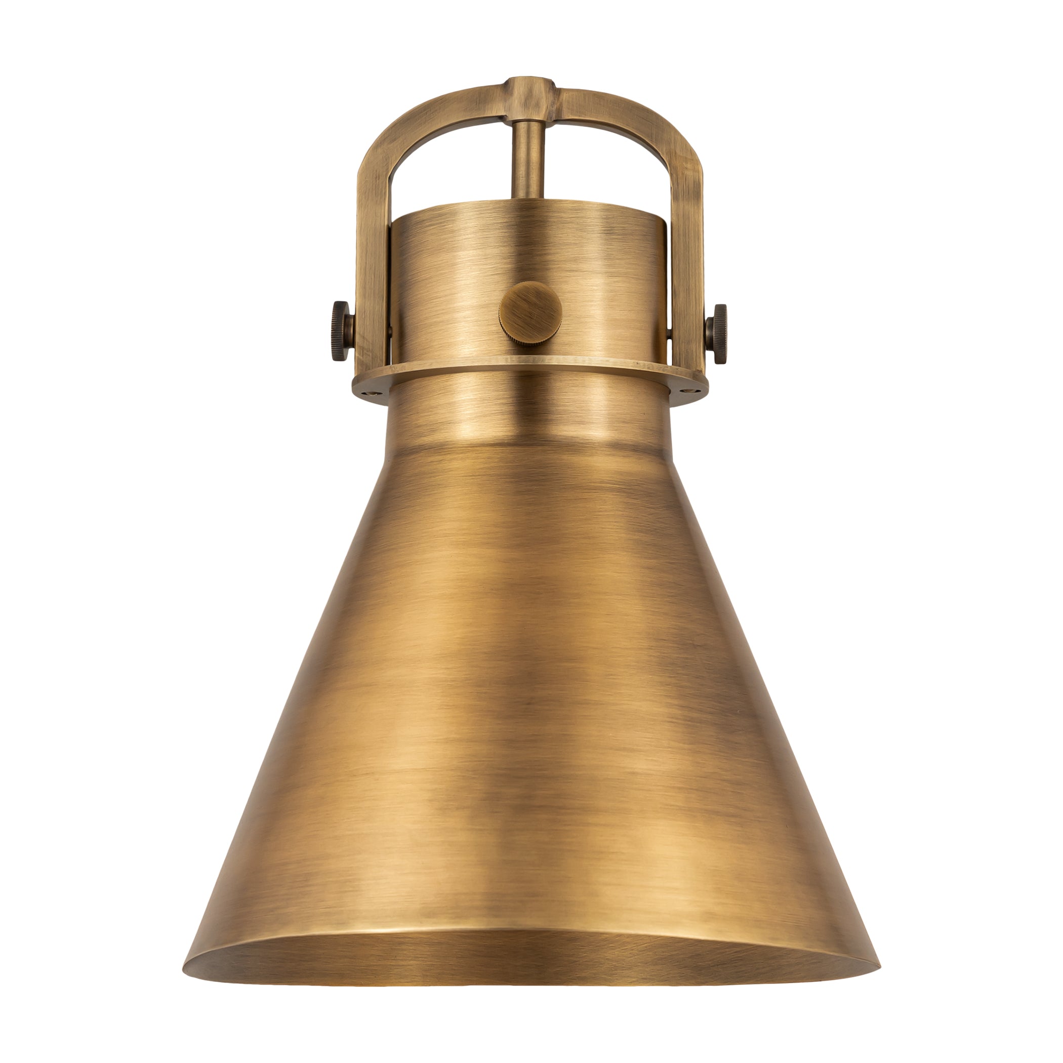 Downtown Urban Metal Shade Brushed Brass 10"