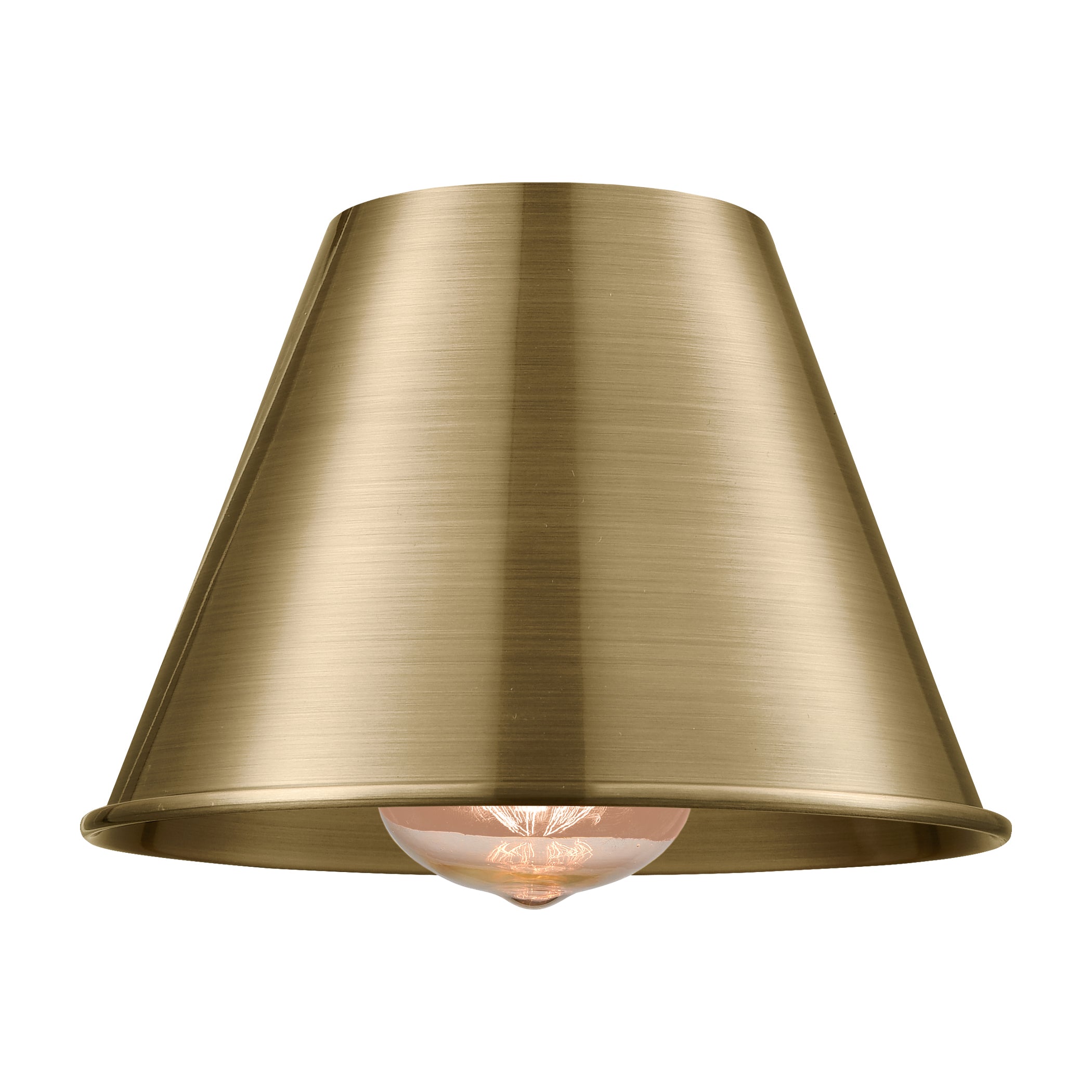 Ballston Metal Shade Antique Brass Finish