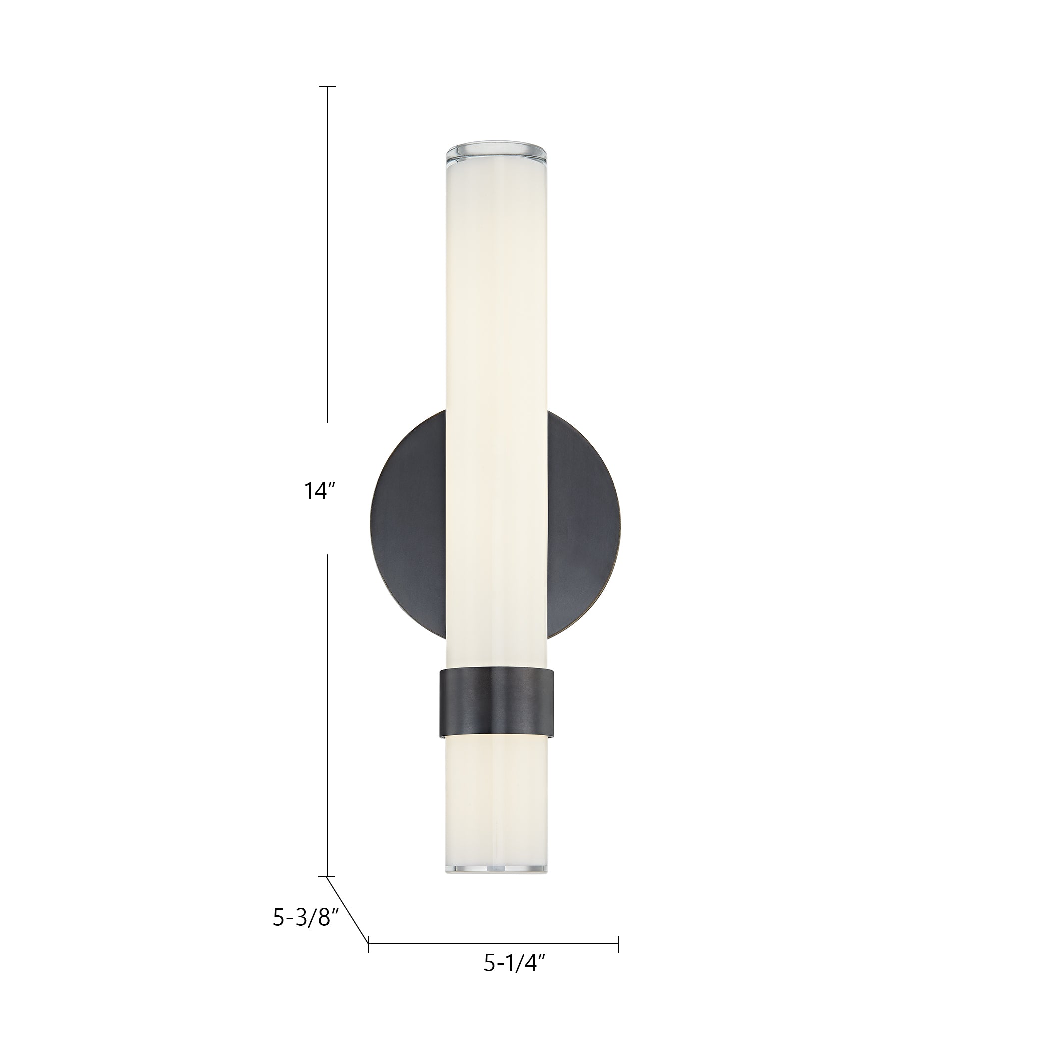 Madison 14-in Aluminum Vanity Light