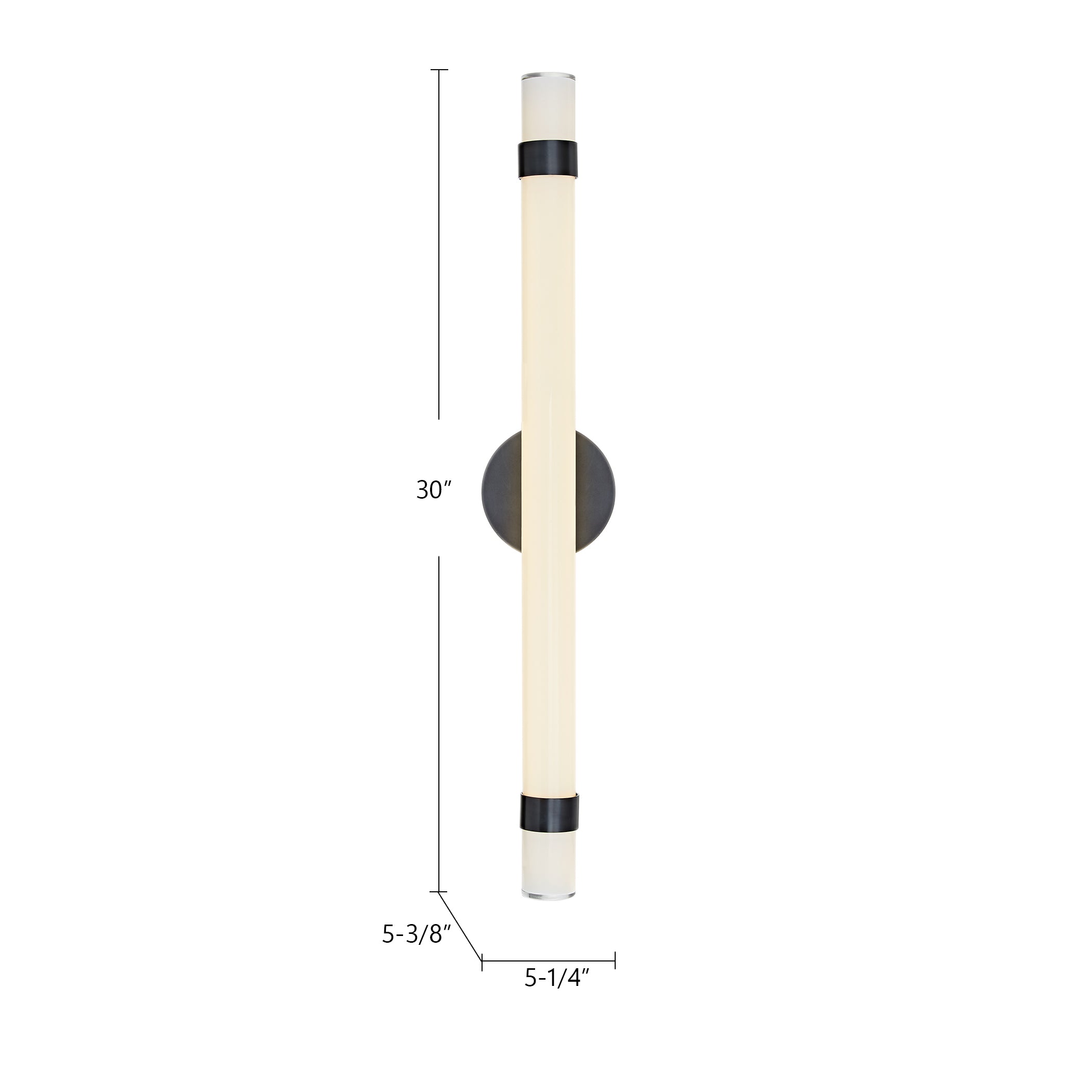 Madison 30-in Aluminum Vanity Light