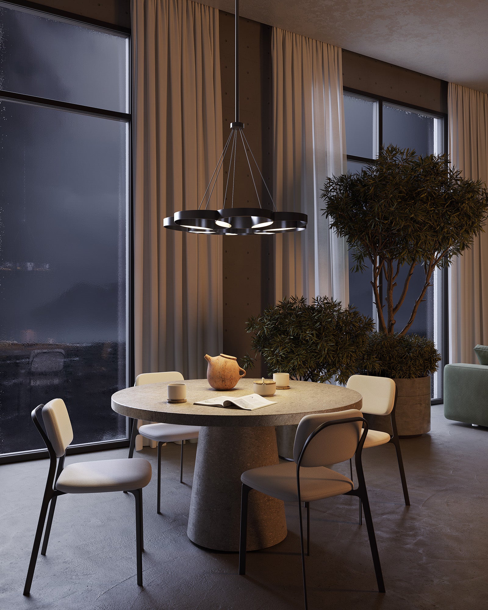 Maestro 26-in Steel Chandelier