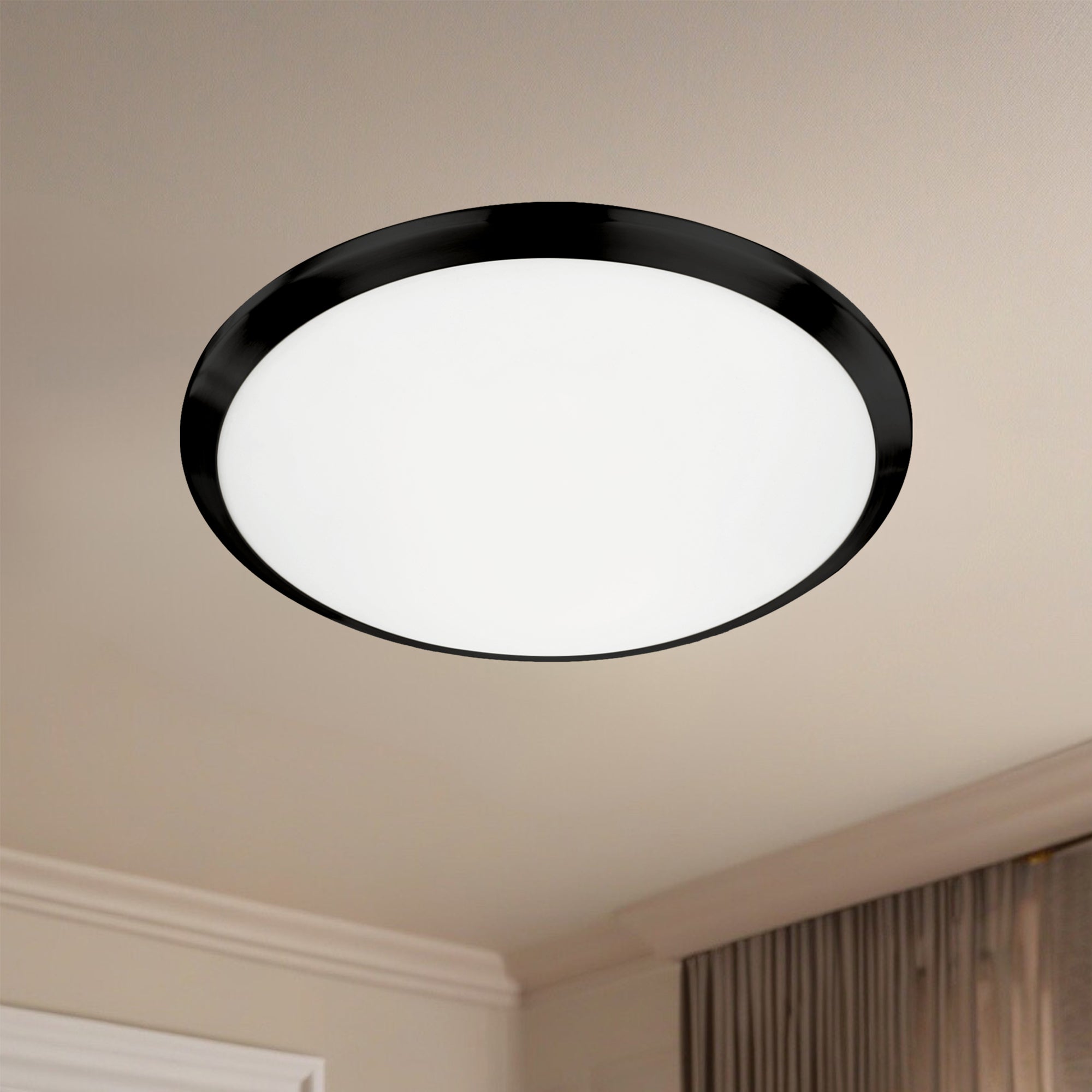 Malta 12-in Steel Flush Mount