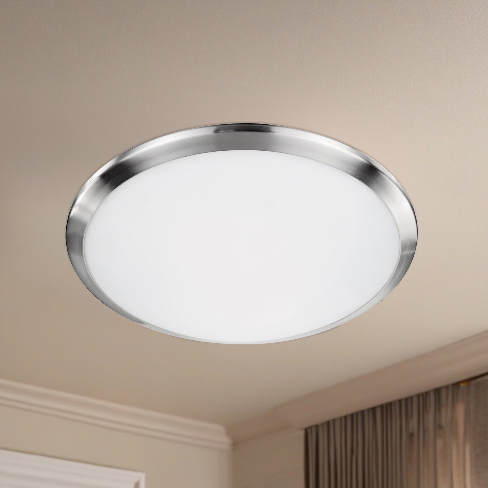 Malta 15-in Steel LED Flush Mount