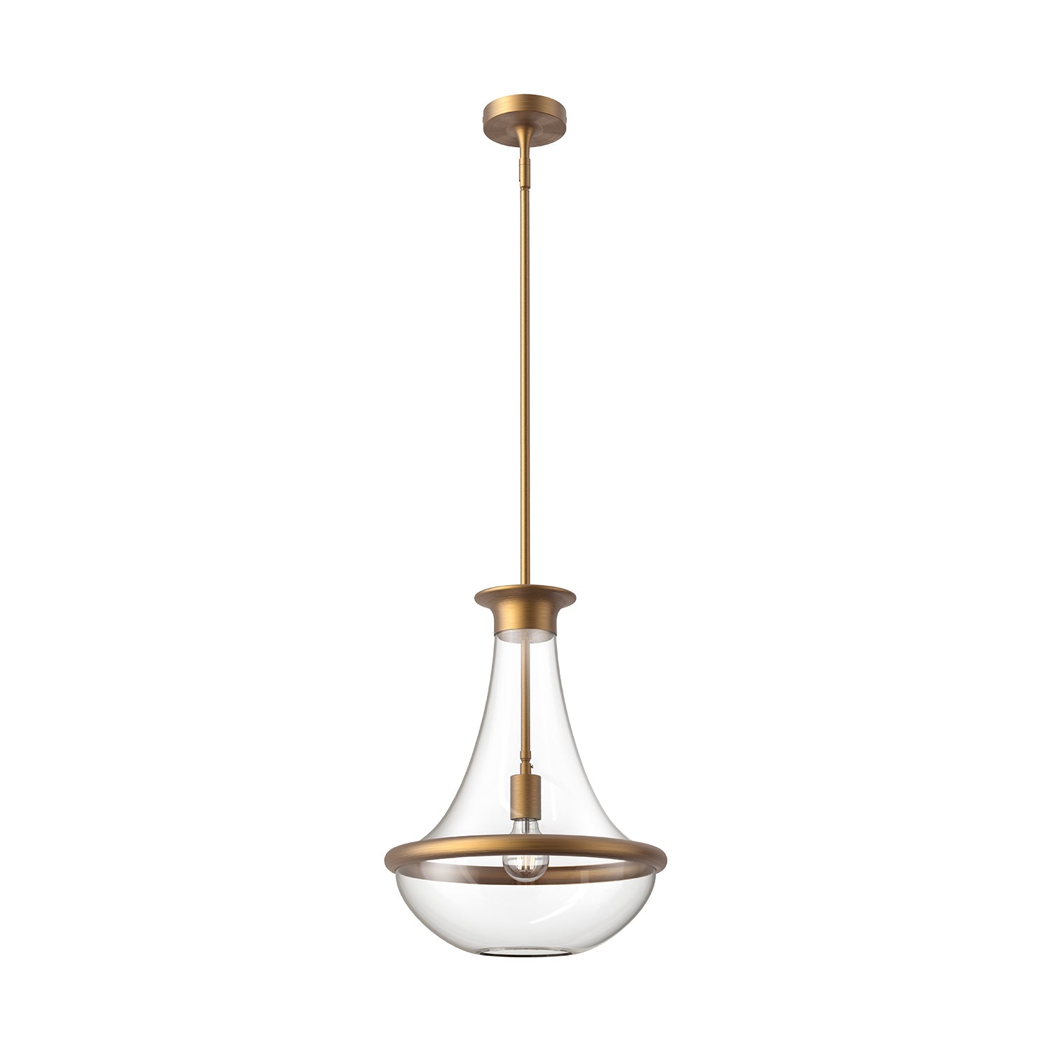 Marcel 10-in Steel Pendant