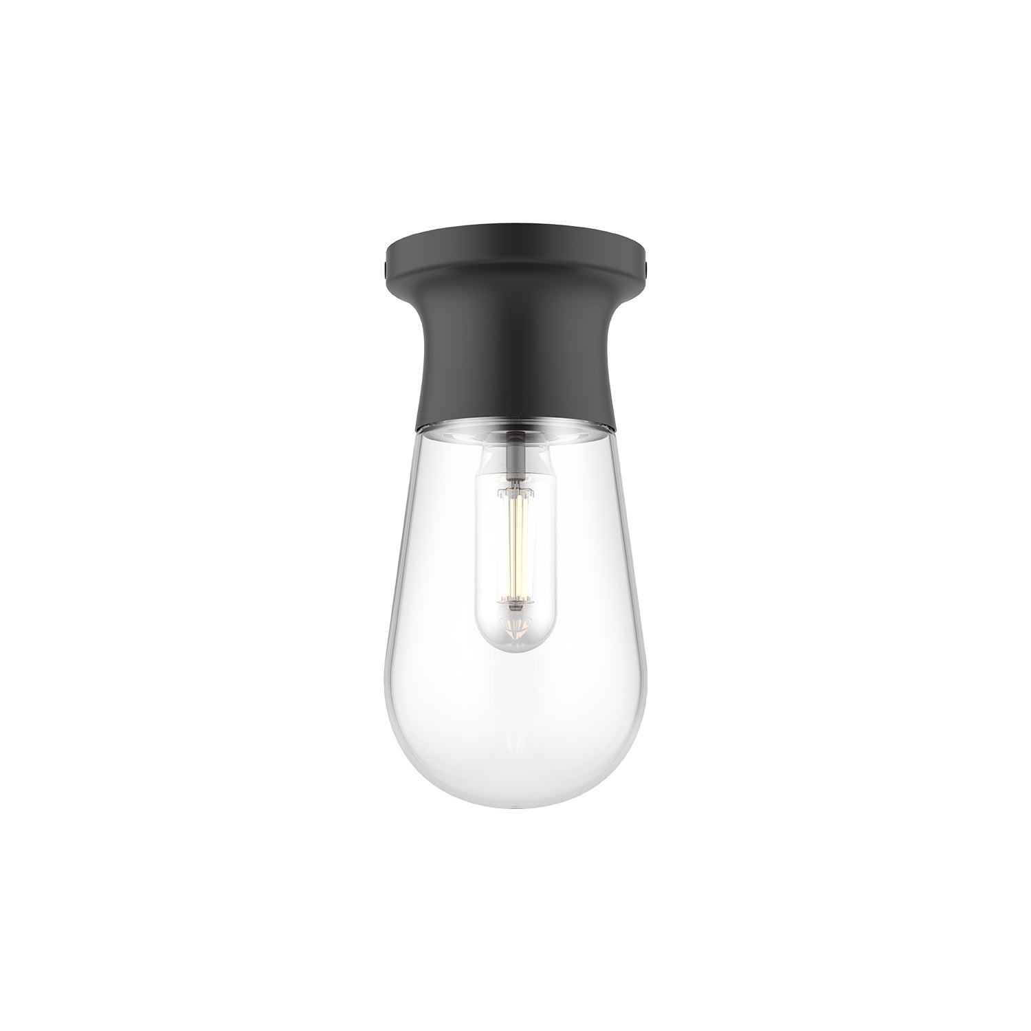 Marcel 5-in Steel Semi-Flush Mount