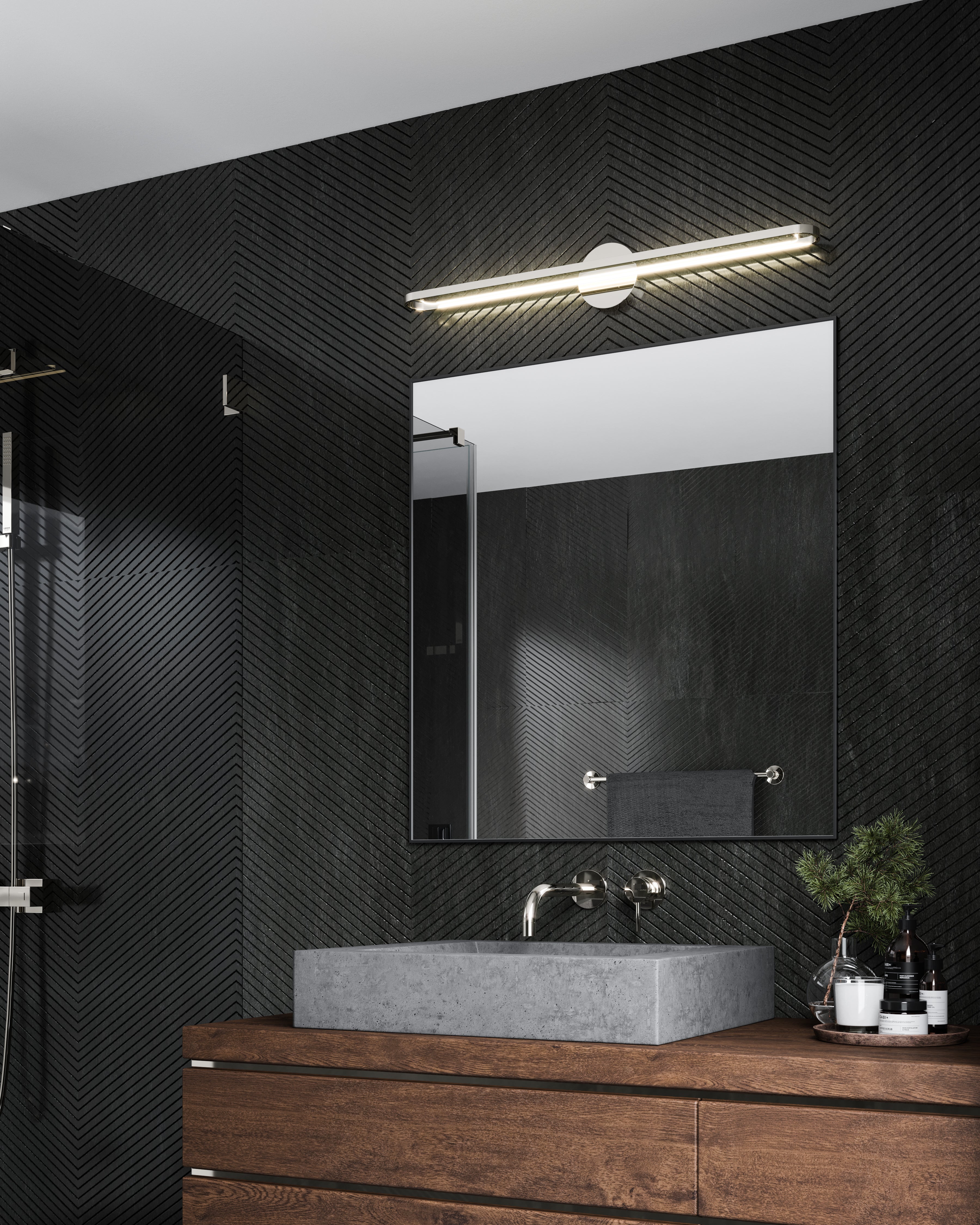 Marlon 36-in Aluminum Vanity Light