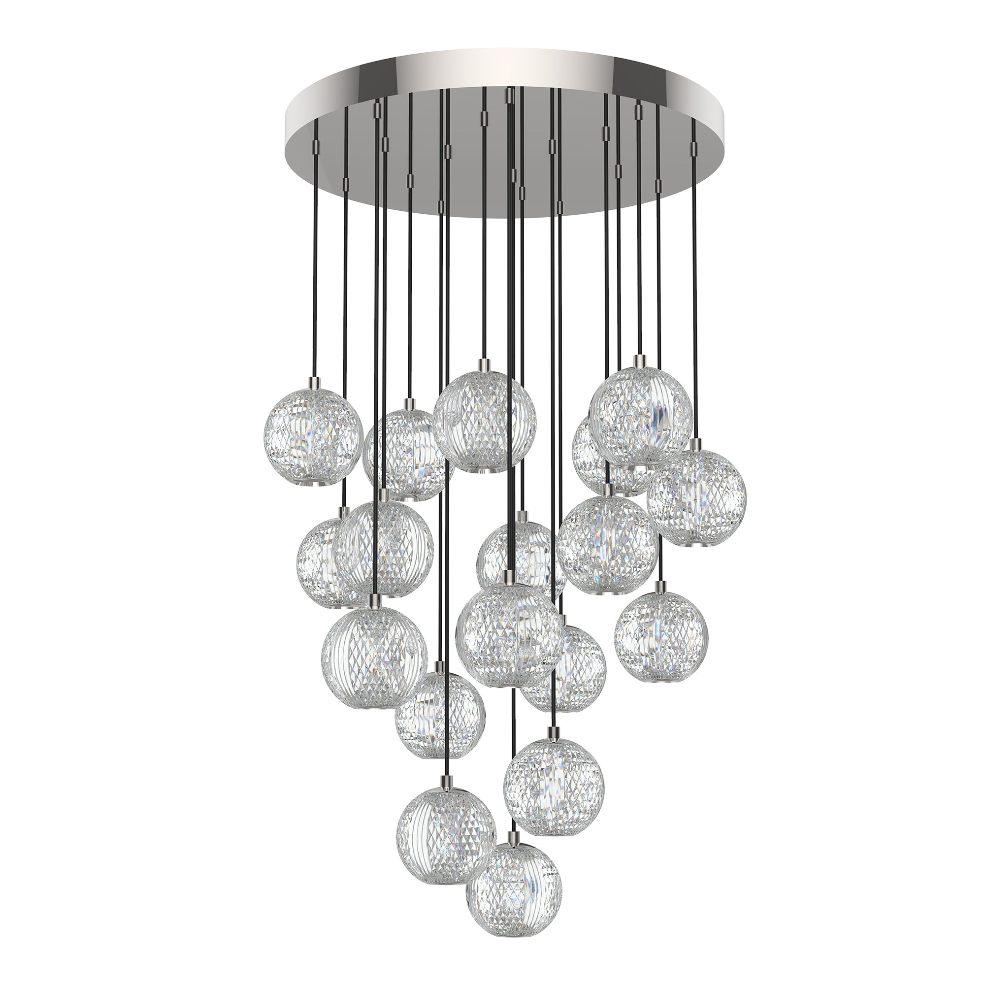 Marni 18 Light Aluminum Multi Pendant