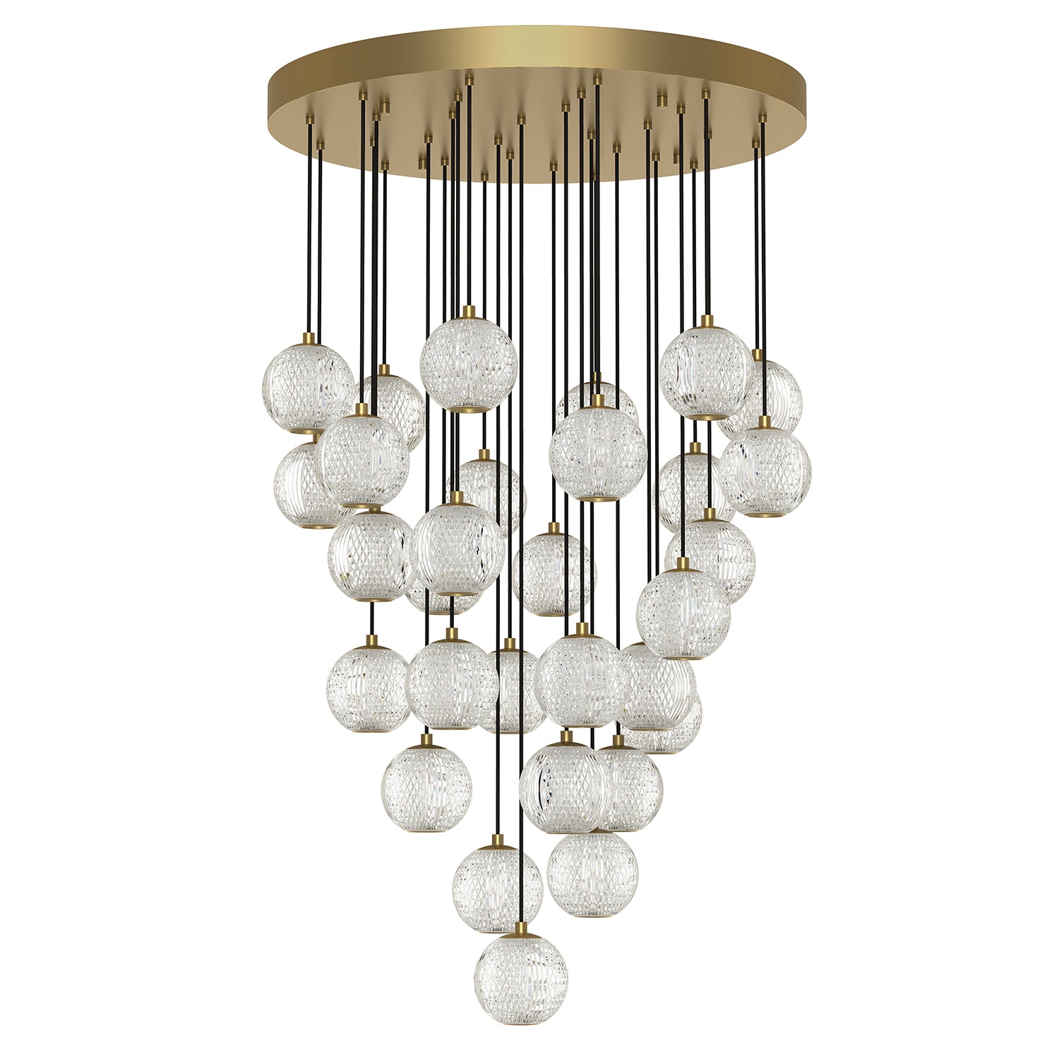 Marni 30 Light Aluminum Multi Pendant