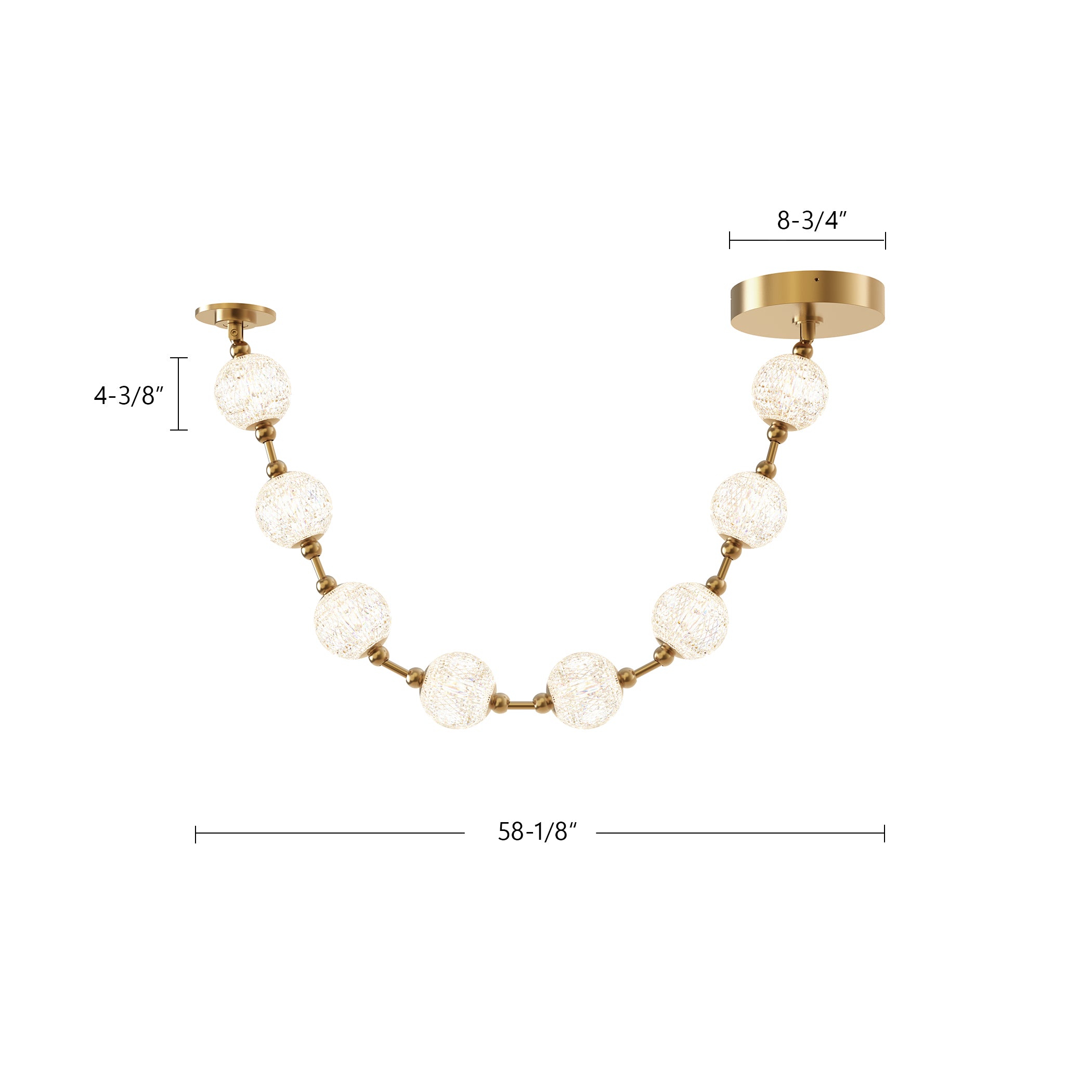 Marni 5-ft Aluminum Pendant