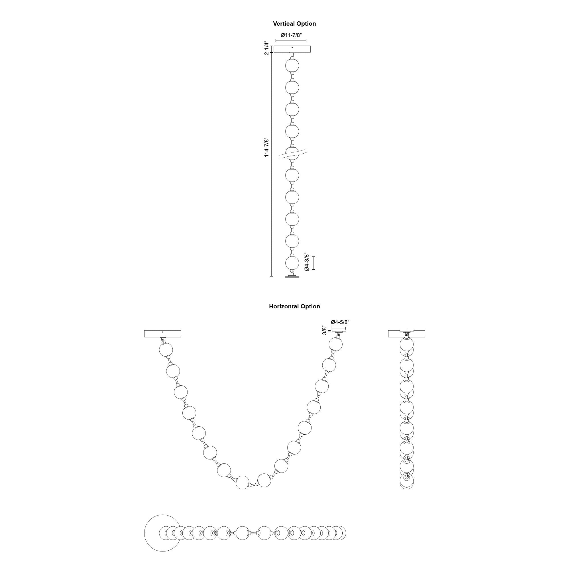 Marni 9.5-ft Aluminum Pendant