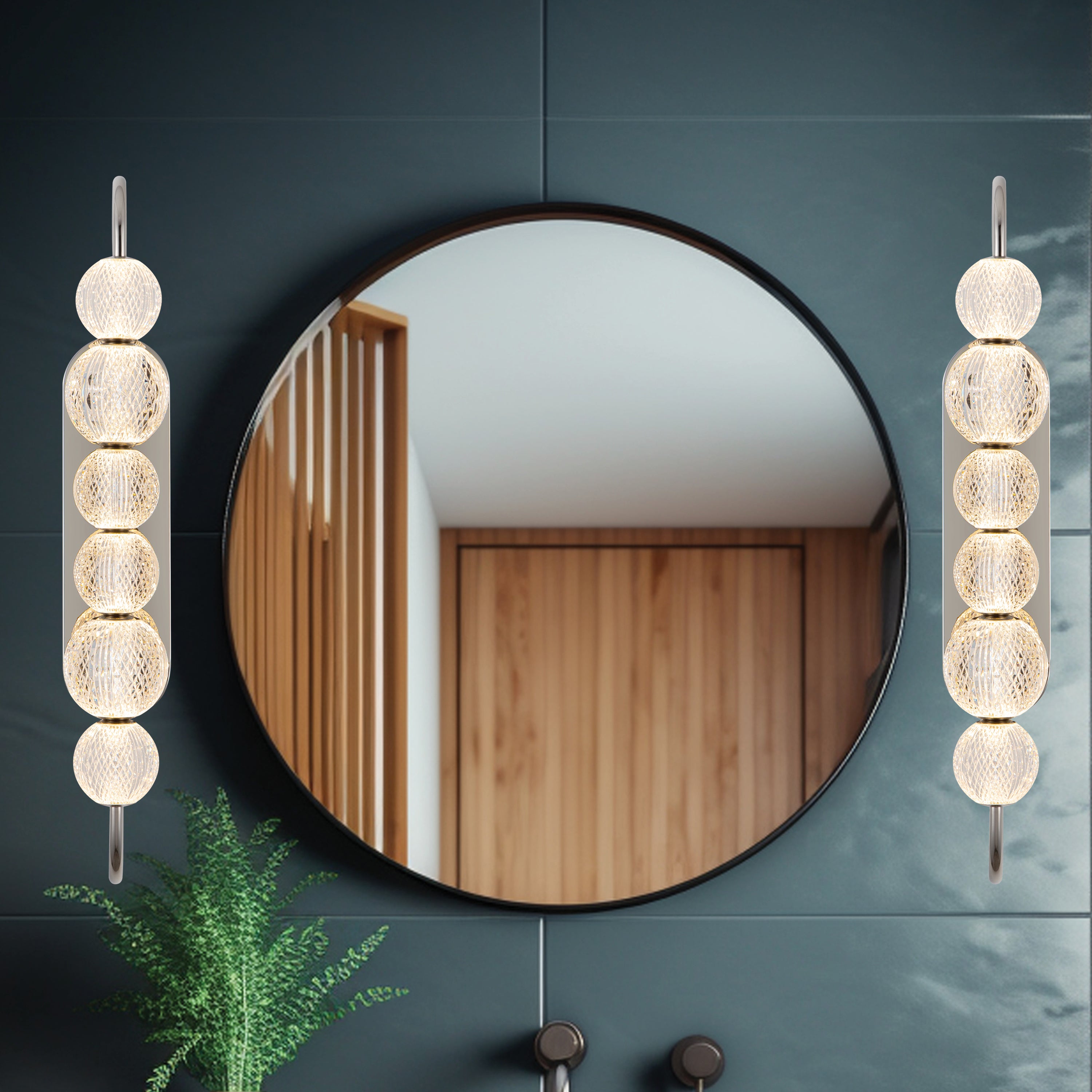 Marni 28-in Aluminum Vanity Light