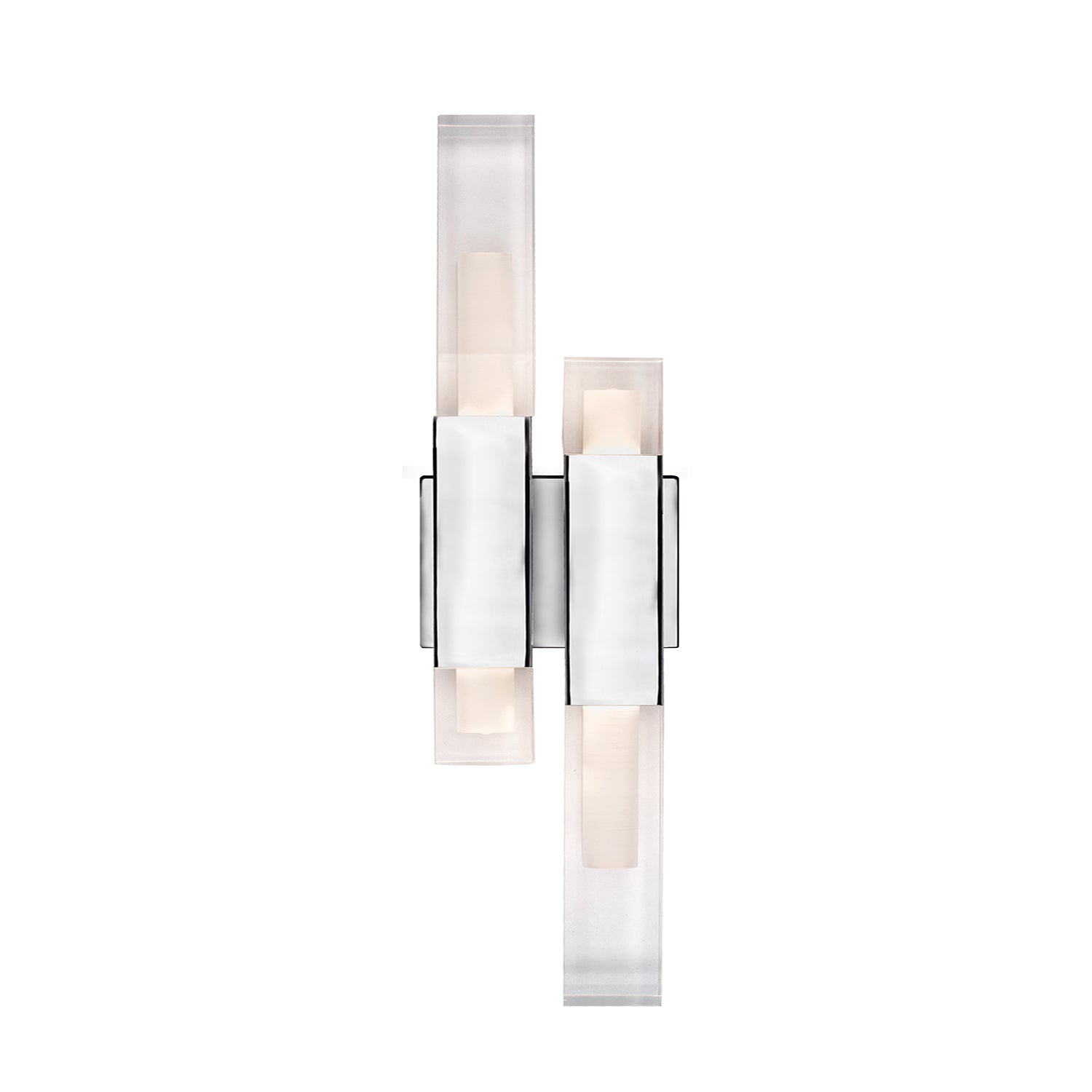 Martelo 22-in Steel Acrylic Wall Sconce