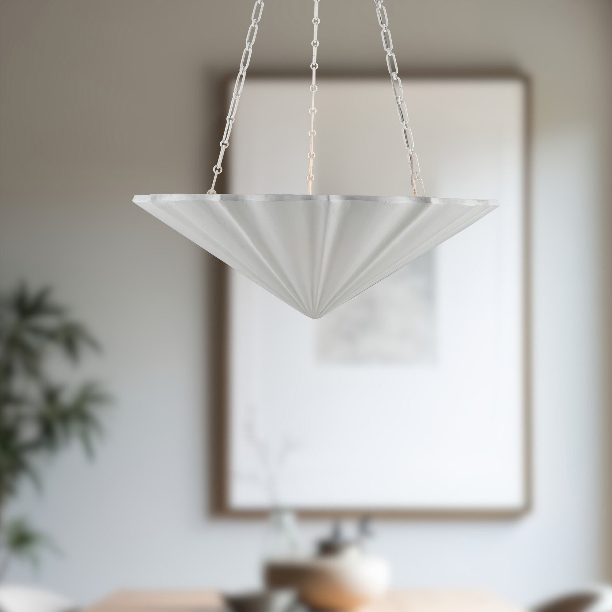 Martine 30-in Polymeric Resin Chandelier